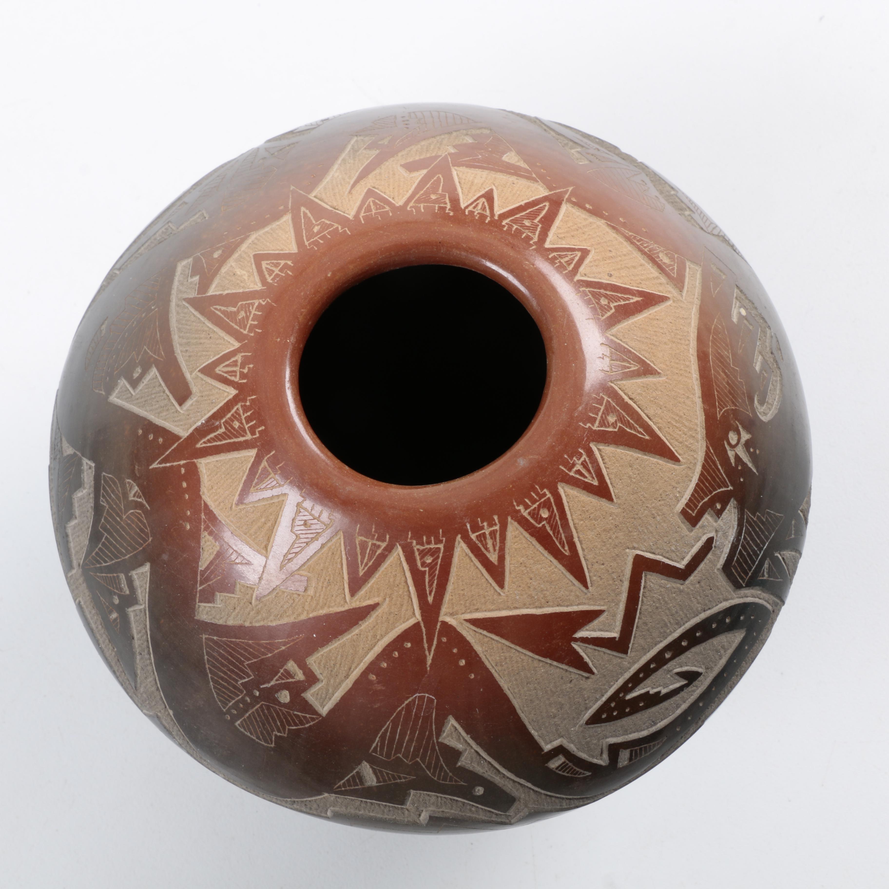 Sammy Naranjo Santa Clara Pueblo Pottery Jar