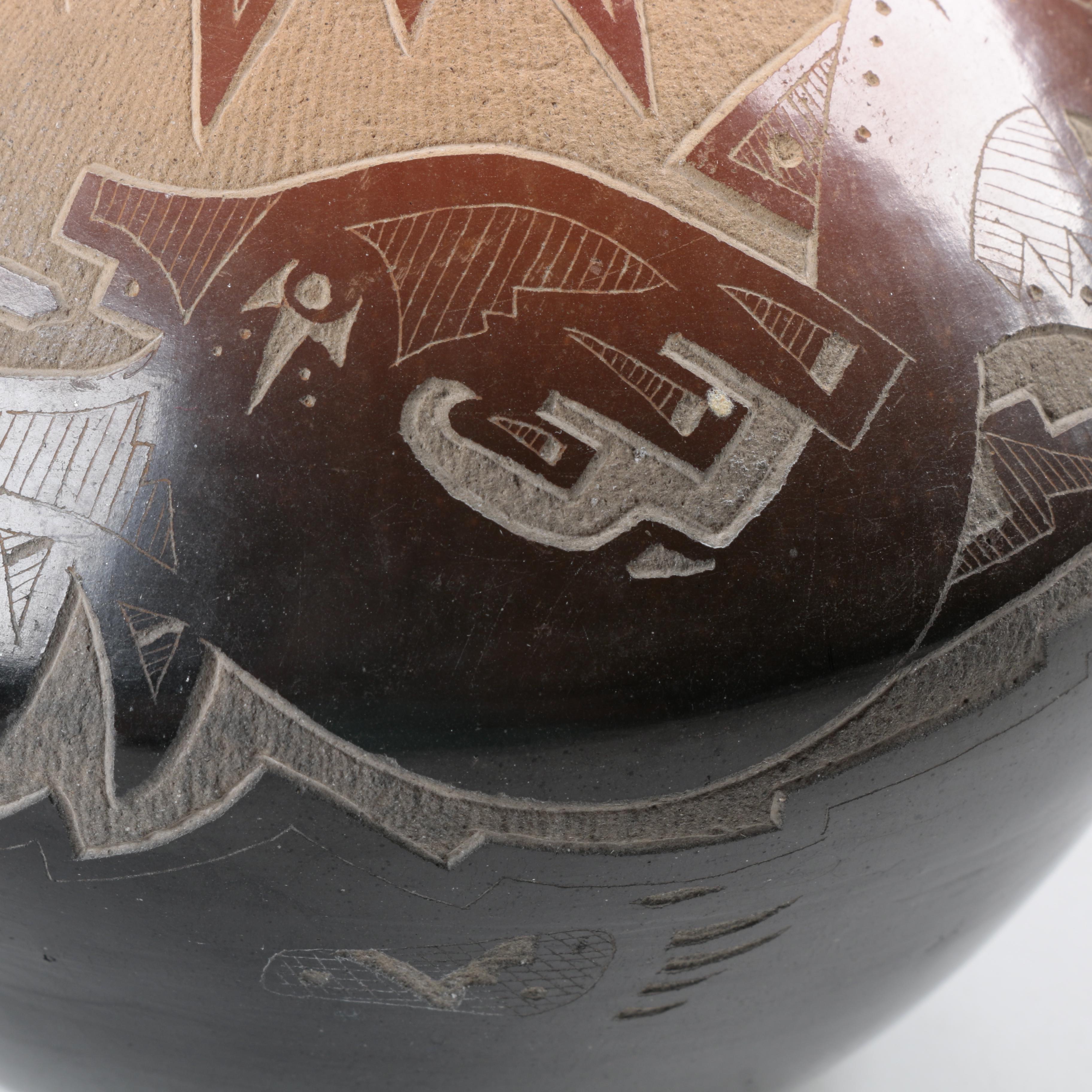 Sammy Naranjo Santa Clara Pueblo Pottery Jar