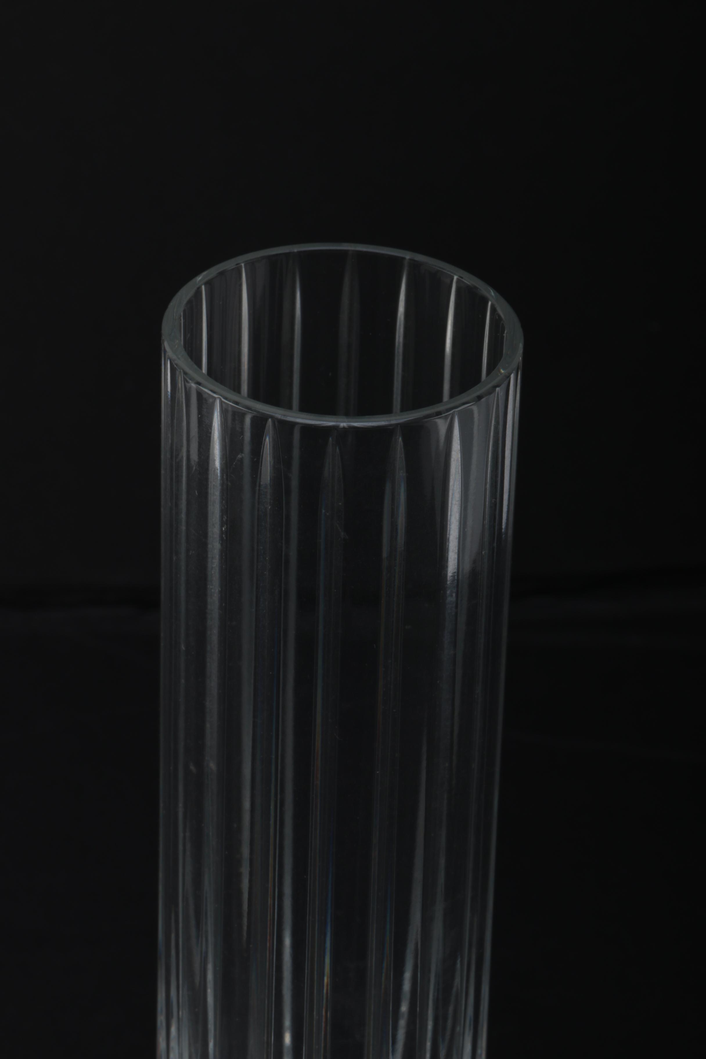 Baccarat Crystal "Livourne" Wine Glass and "Harmonie" Bud Vase