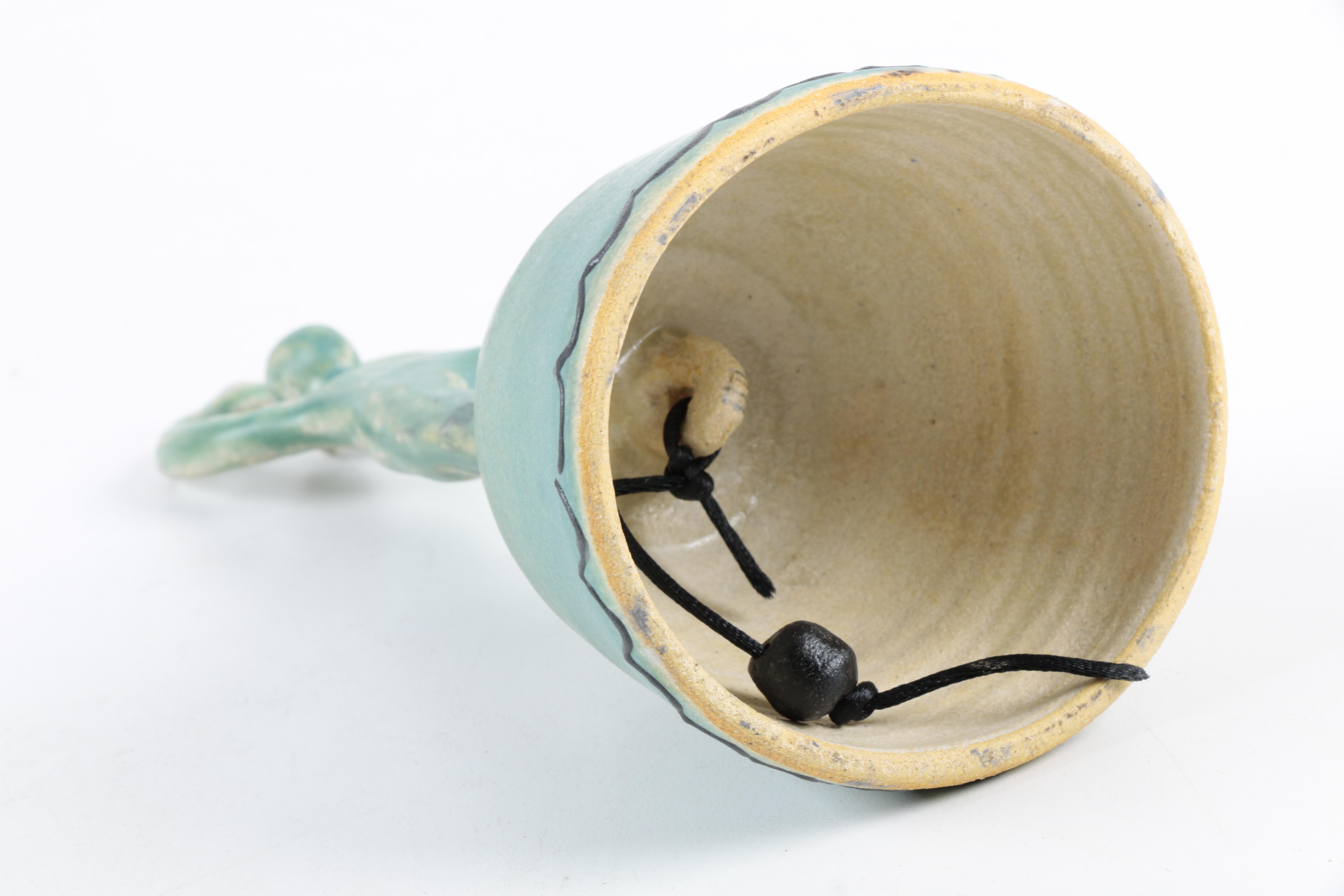 Hand Thrown Stoneware Ballerina Hand Bell