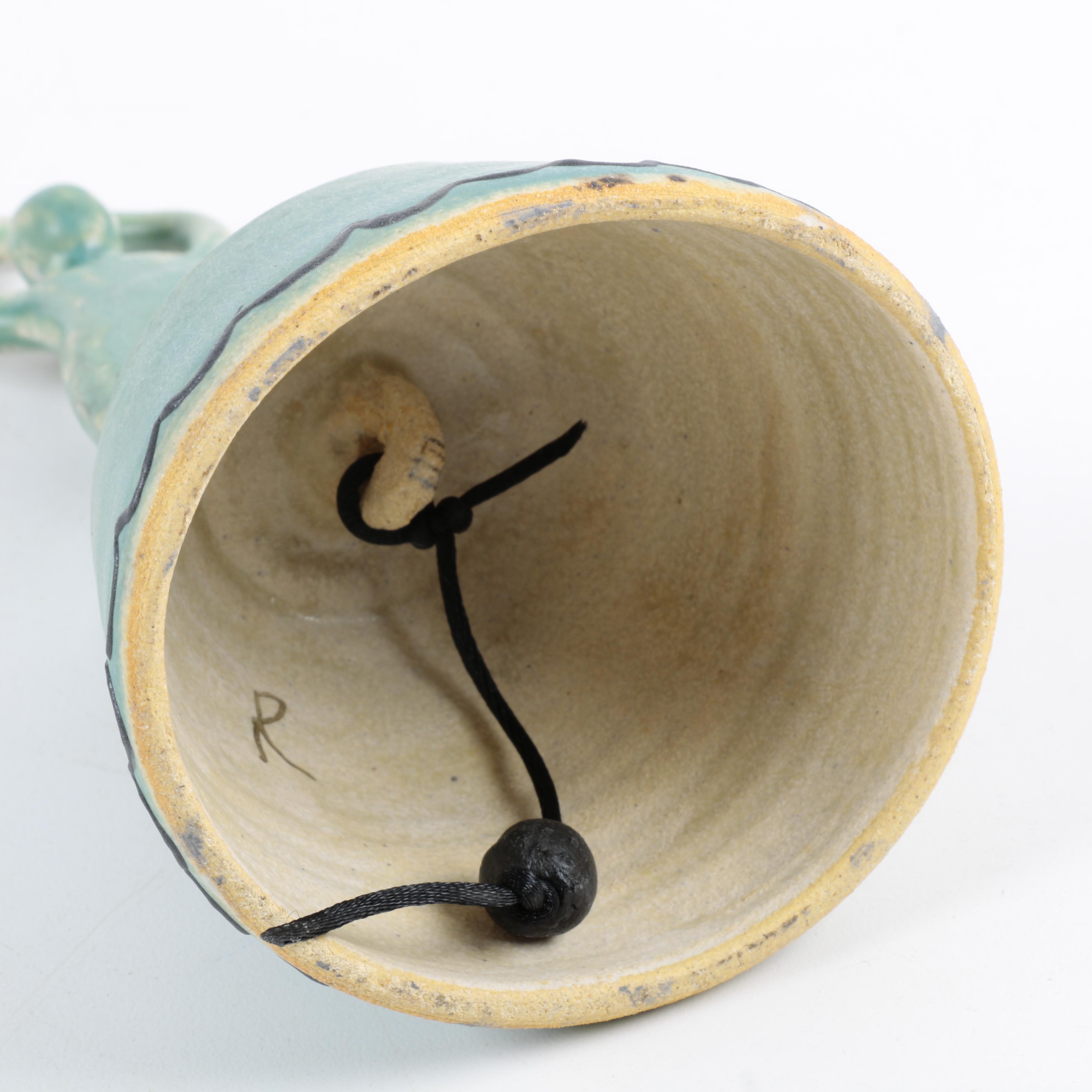 Hand Thrown Stoneware Ballerina Hand Bell