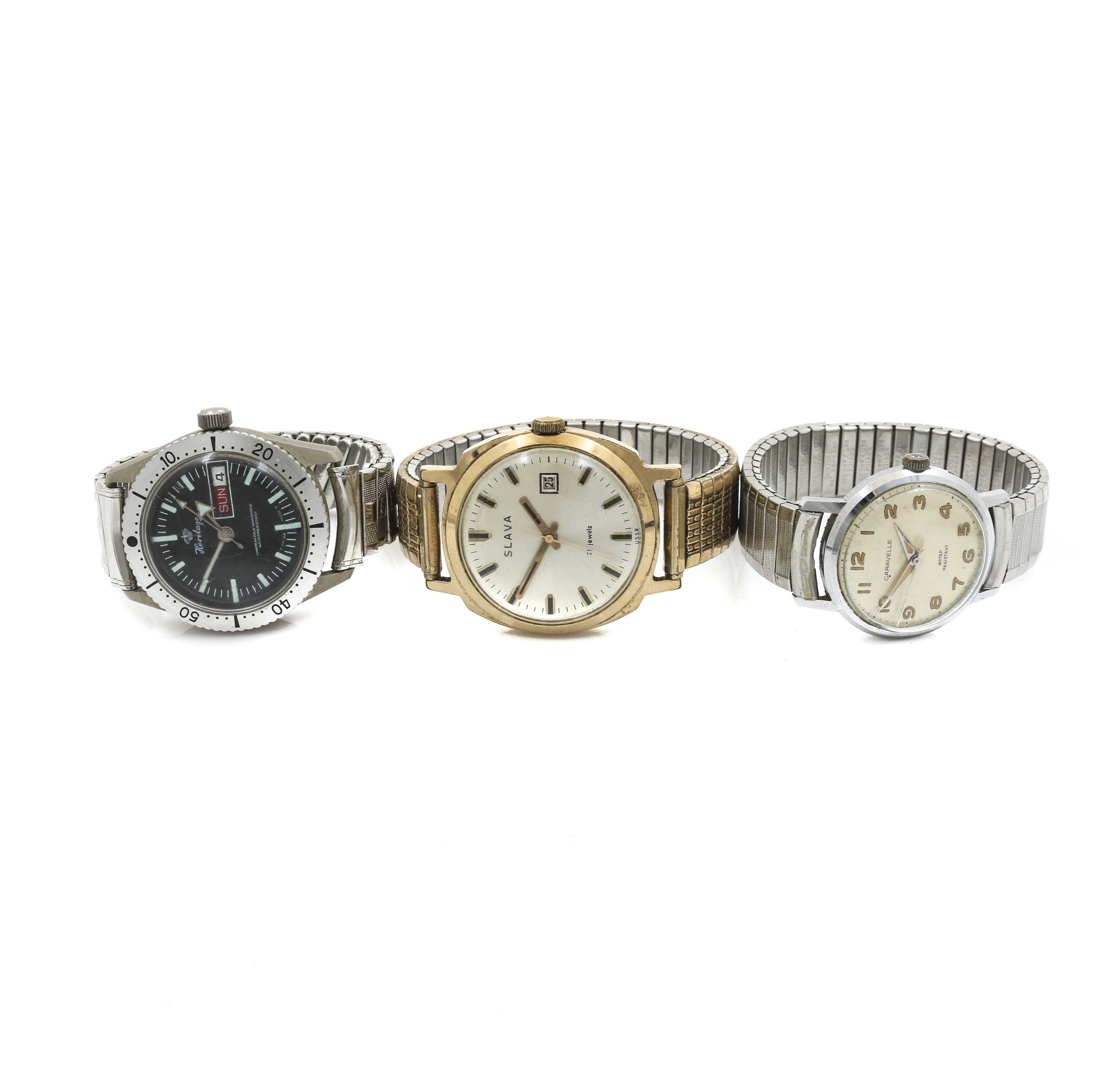 Selection of Yellow and White Gold Tone Expansion Watches