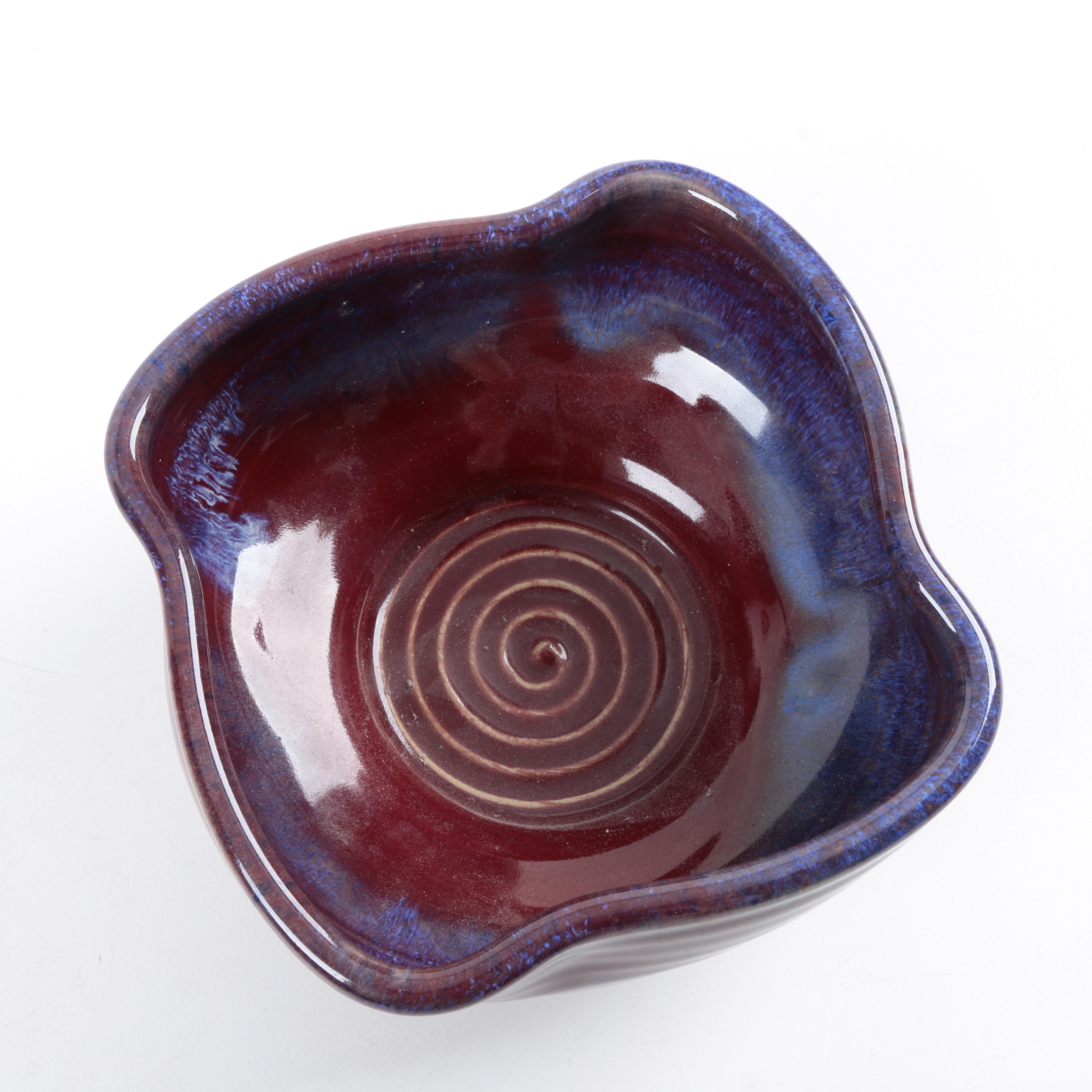 Stoneware and Art Glass Bowls