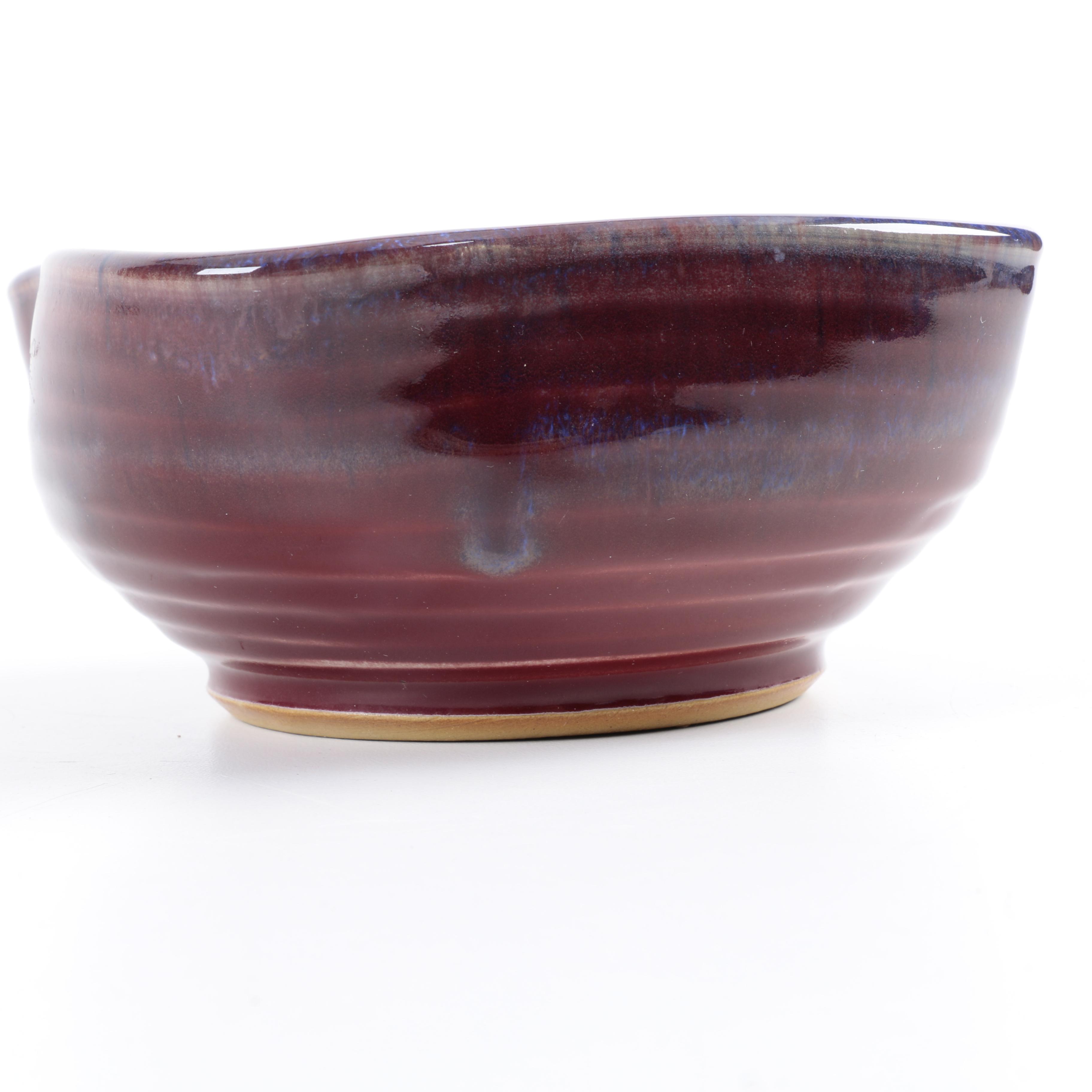 Stoneware and Art Glass Bowls