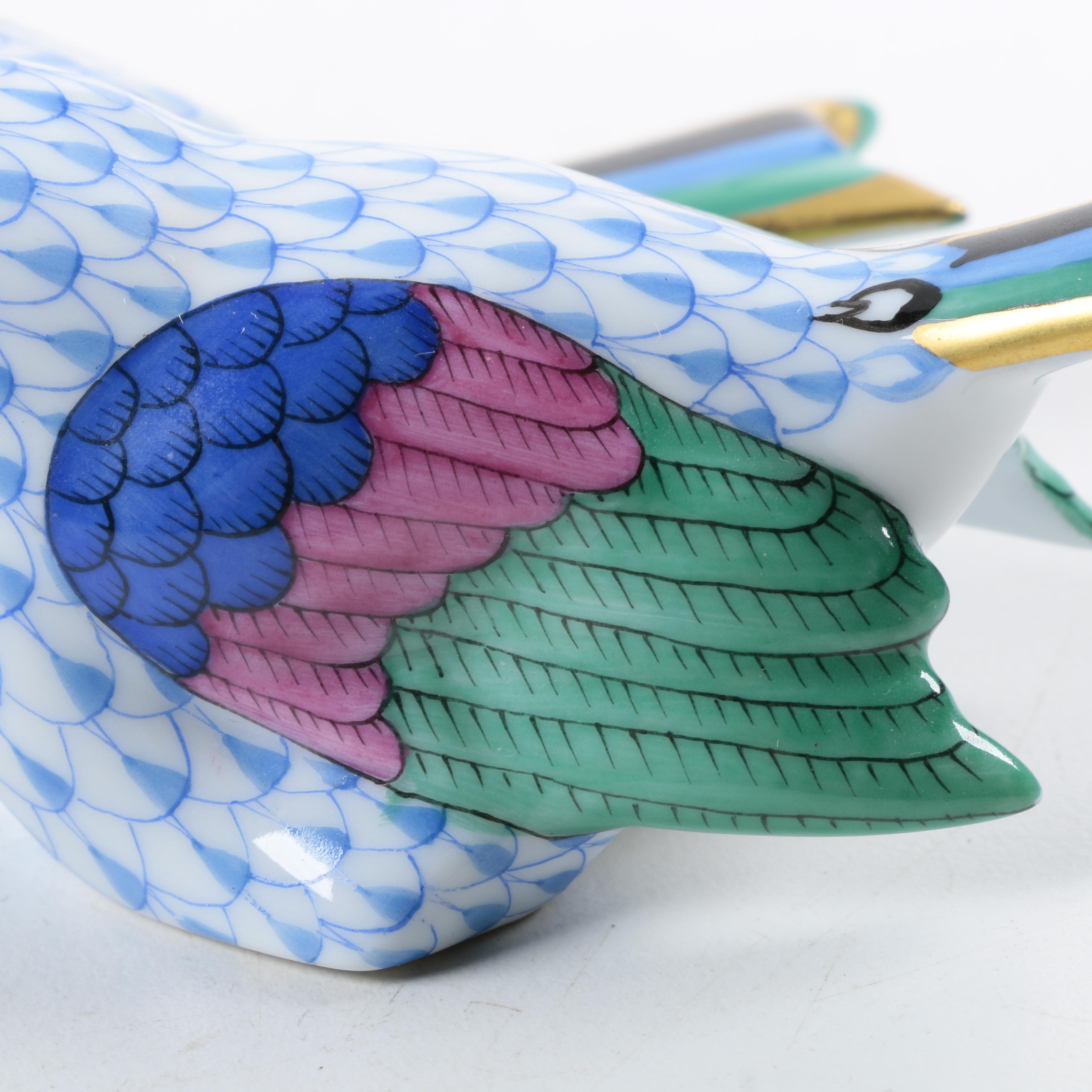 Herend Hungary Porcelain "Love Birds" Figurine