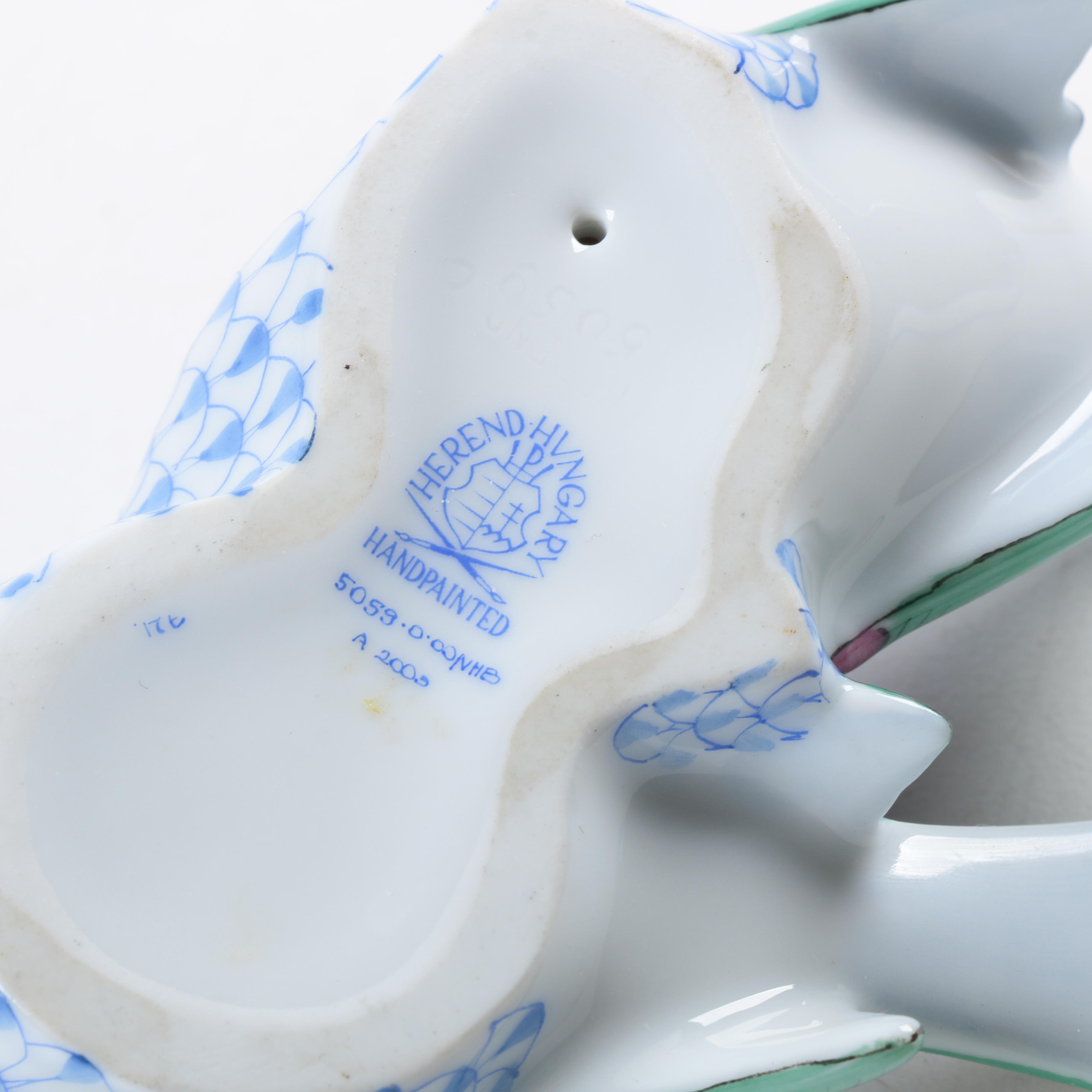 Herend Hungary Porcelain "Love Birds" Figurine