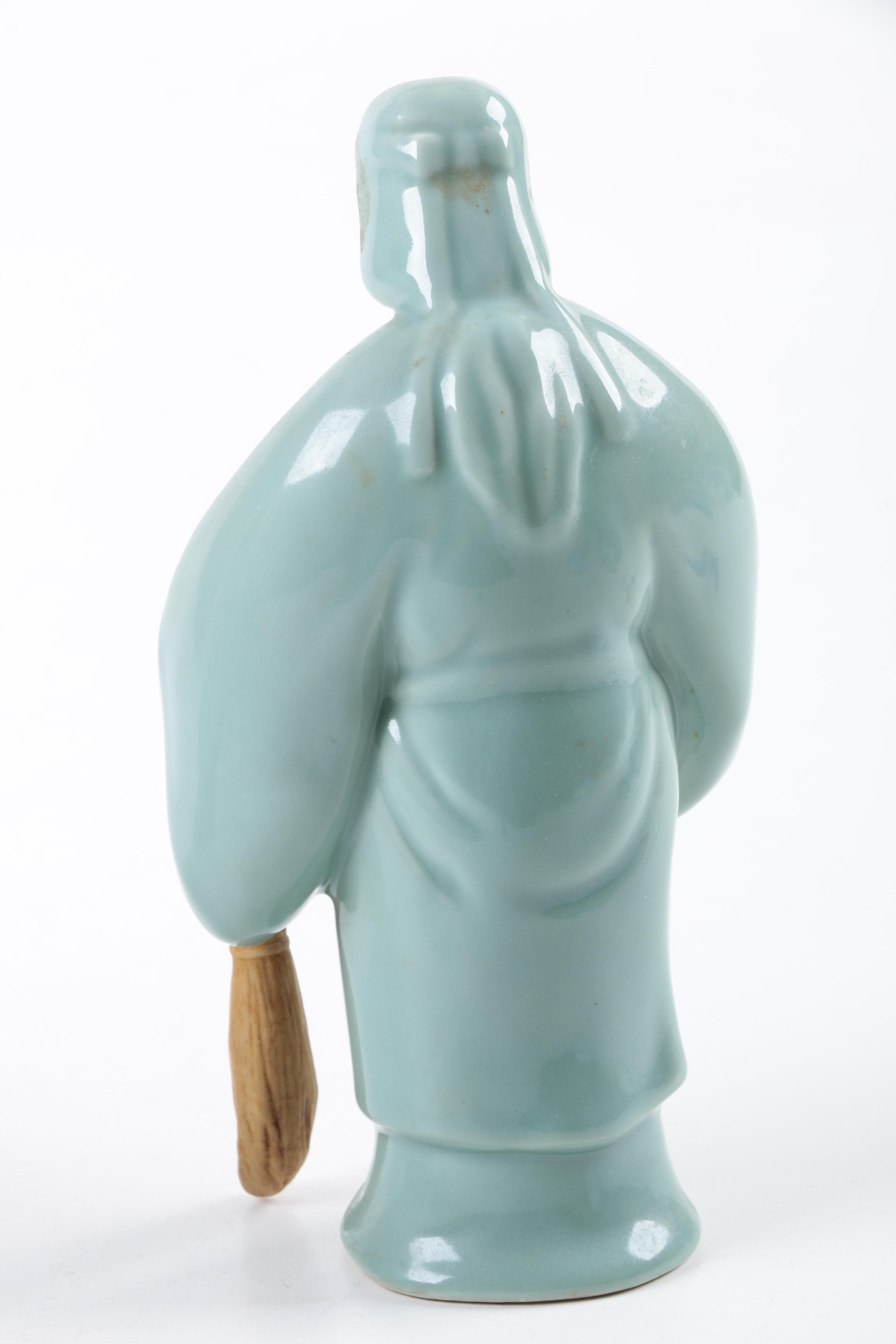 Pair of East Asian Ceramic Figurines