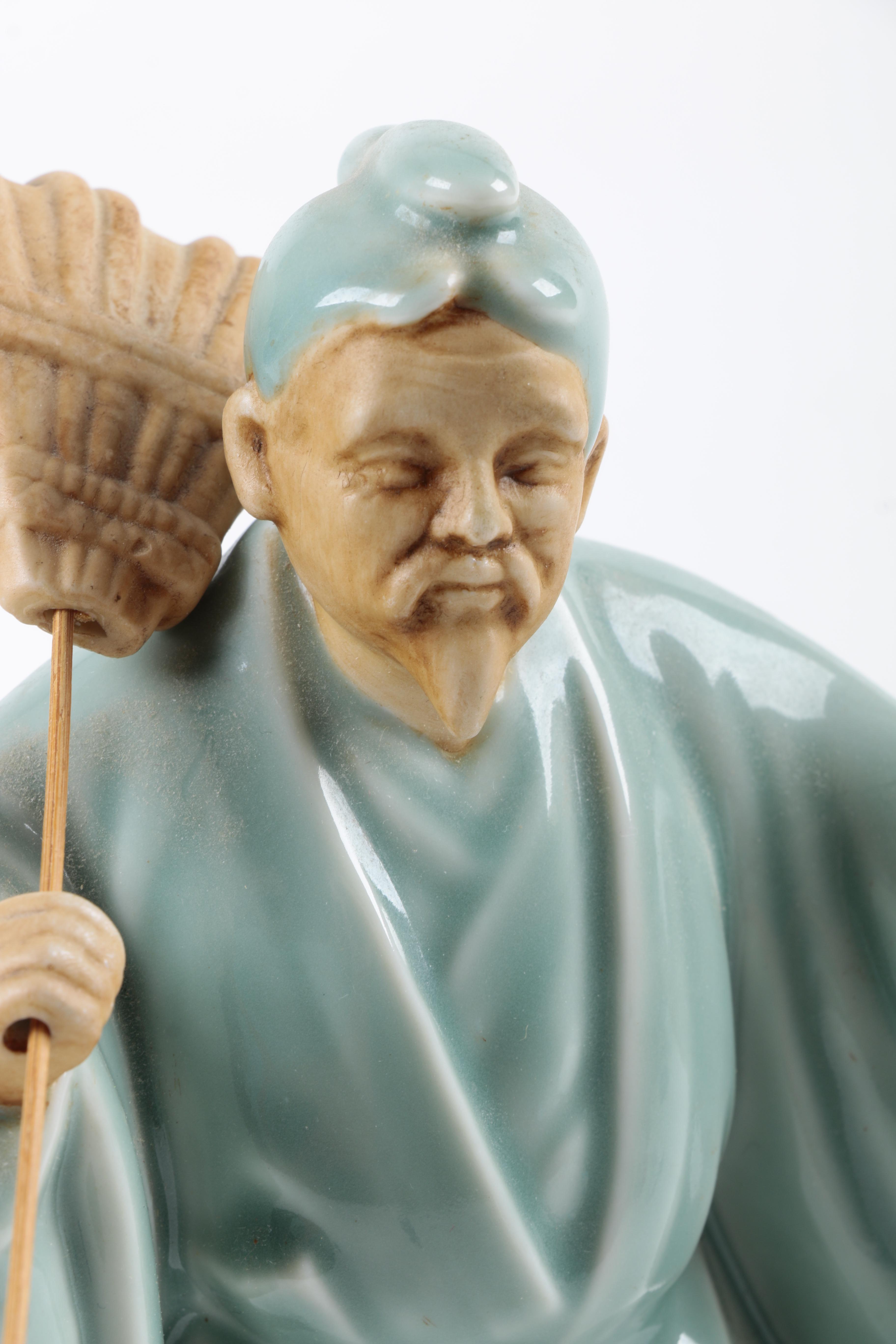 Pair of East Asian Ceramic Figurines