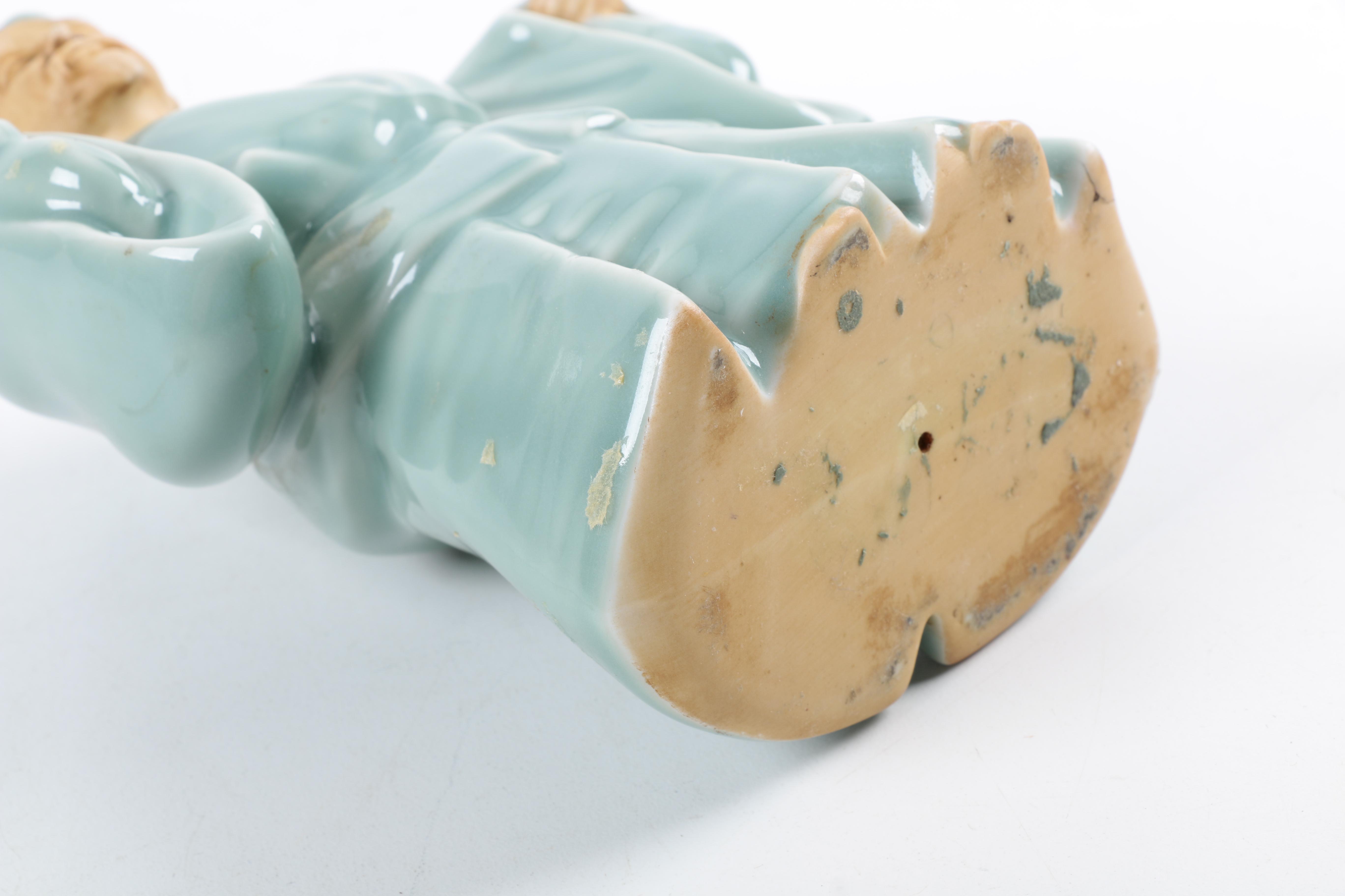 Pair of East Asian Ceramic Figurines