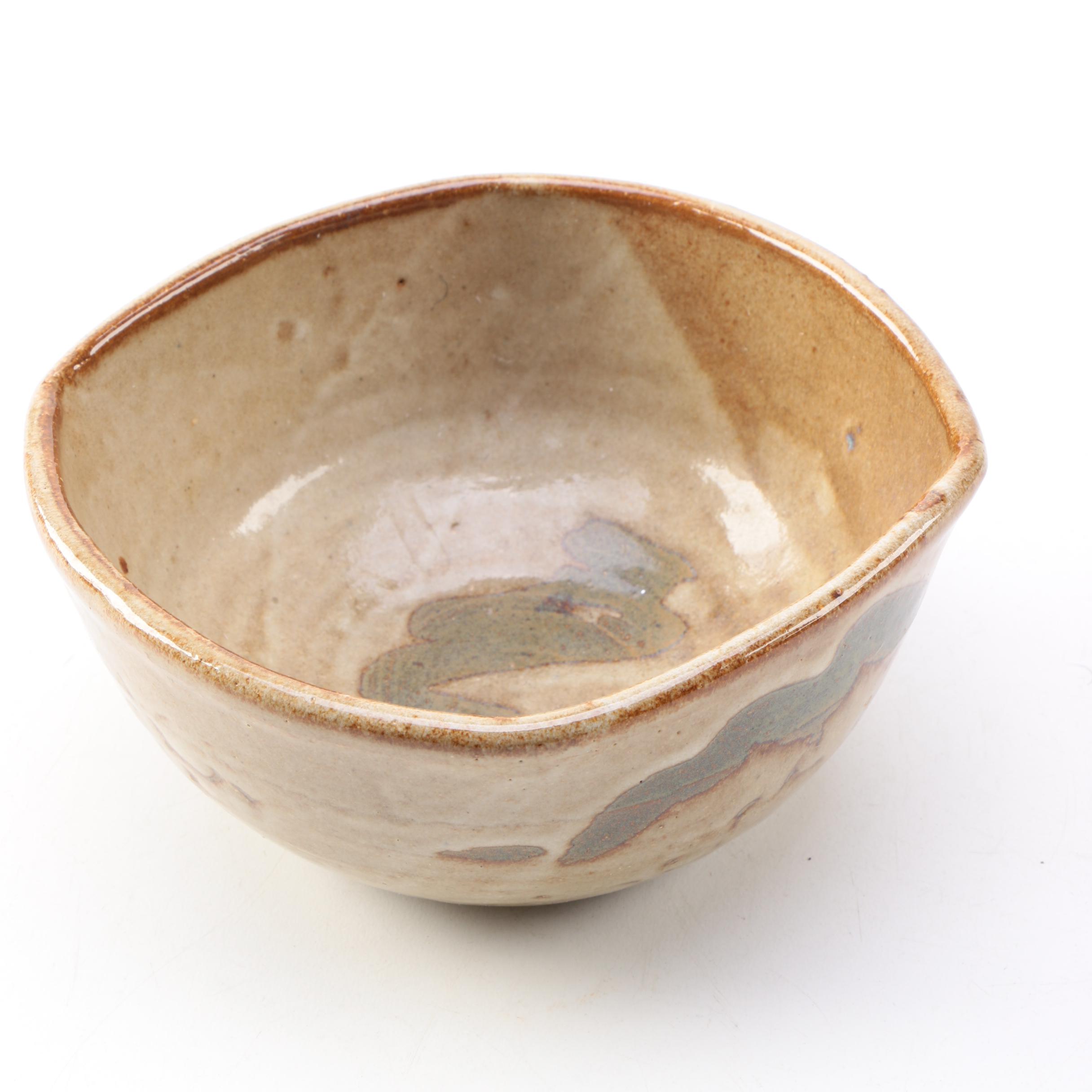 Hand Thrown Stoneware Bowl and Vase