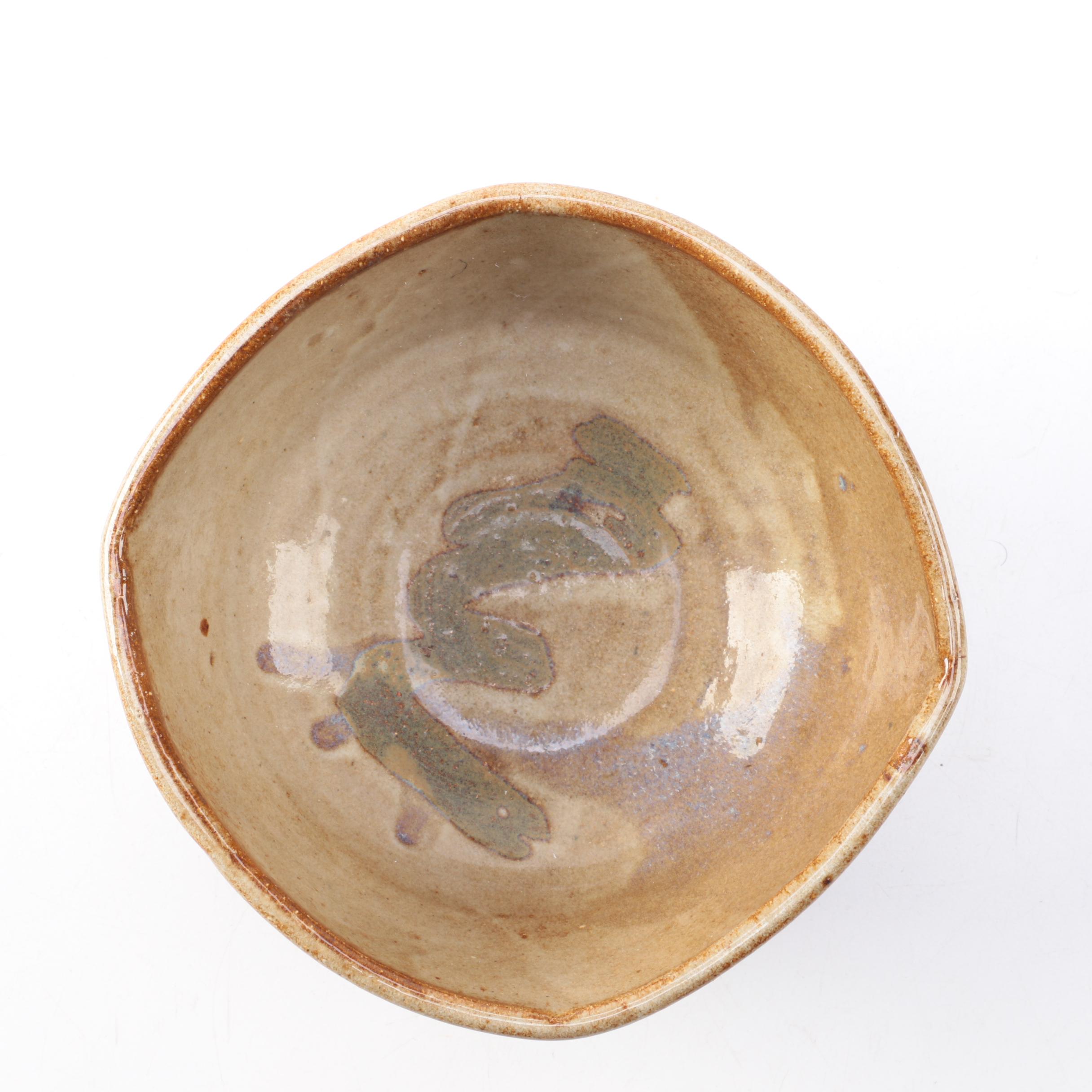 Hand Thrown Stoneware Bowl and Vase