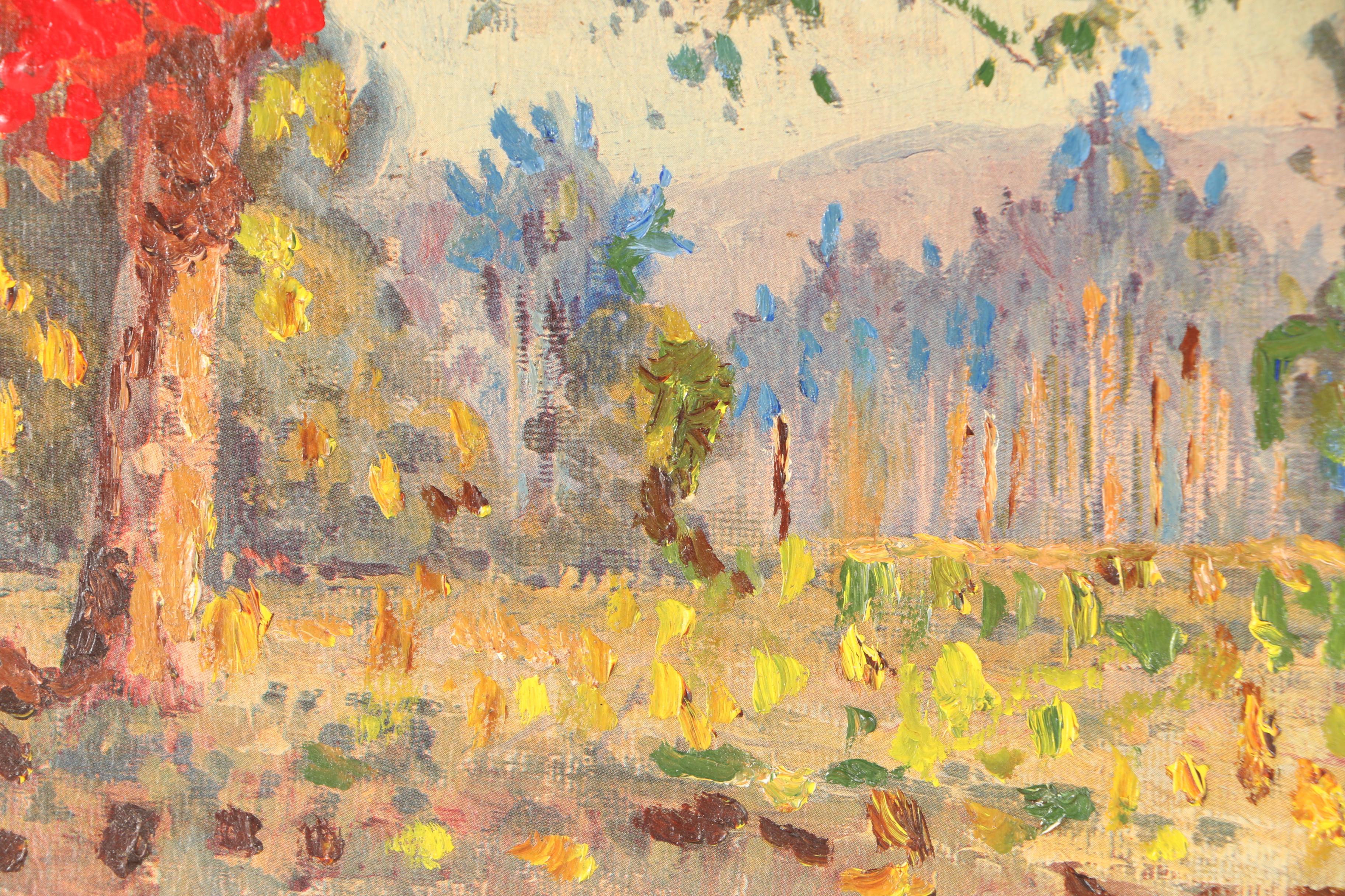 Felix Ramos Embellished Print of a Vibrant Landscape