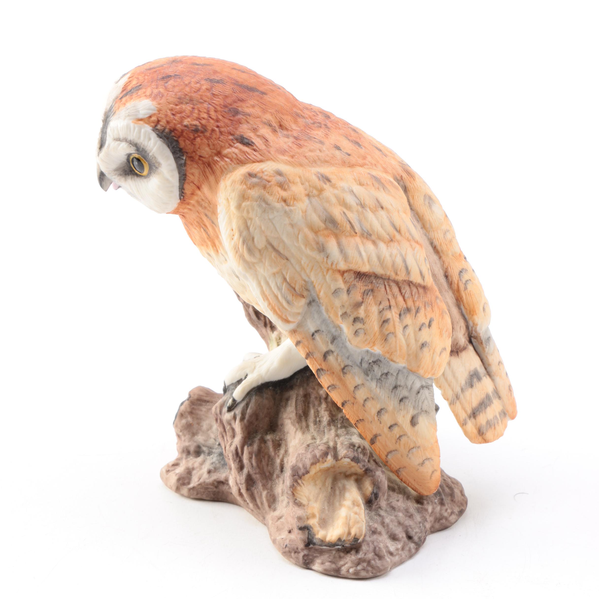 Owl Figurines Including Boehm "American Owl Collection" Figures