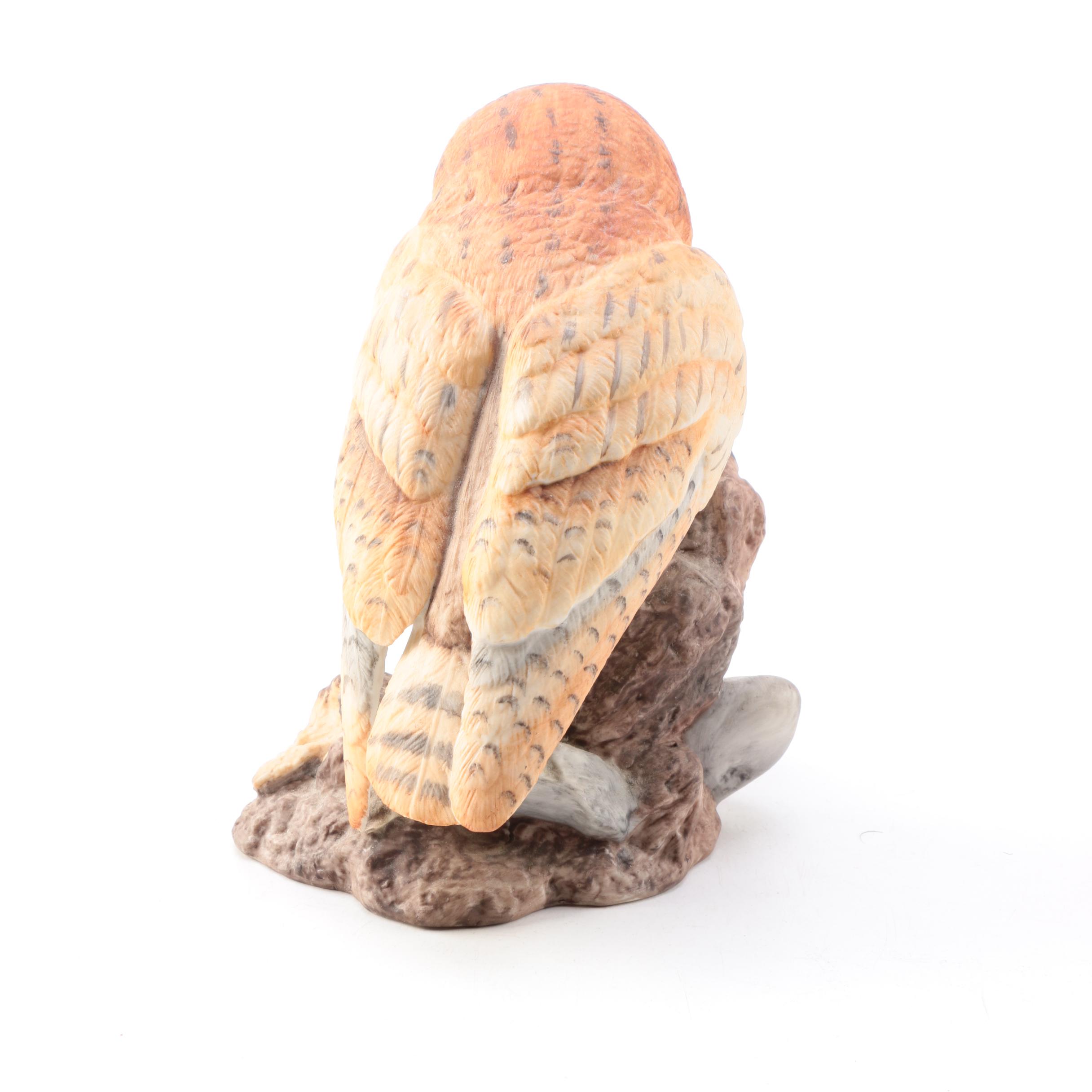 Owl Figurines Including Boehm "American Owl Collection" Figures