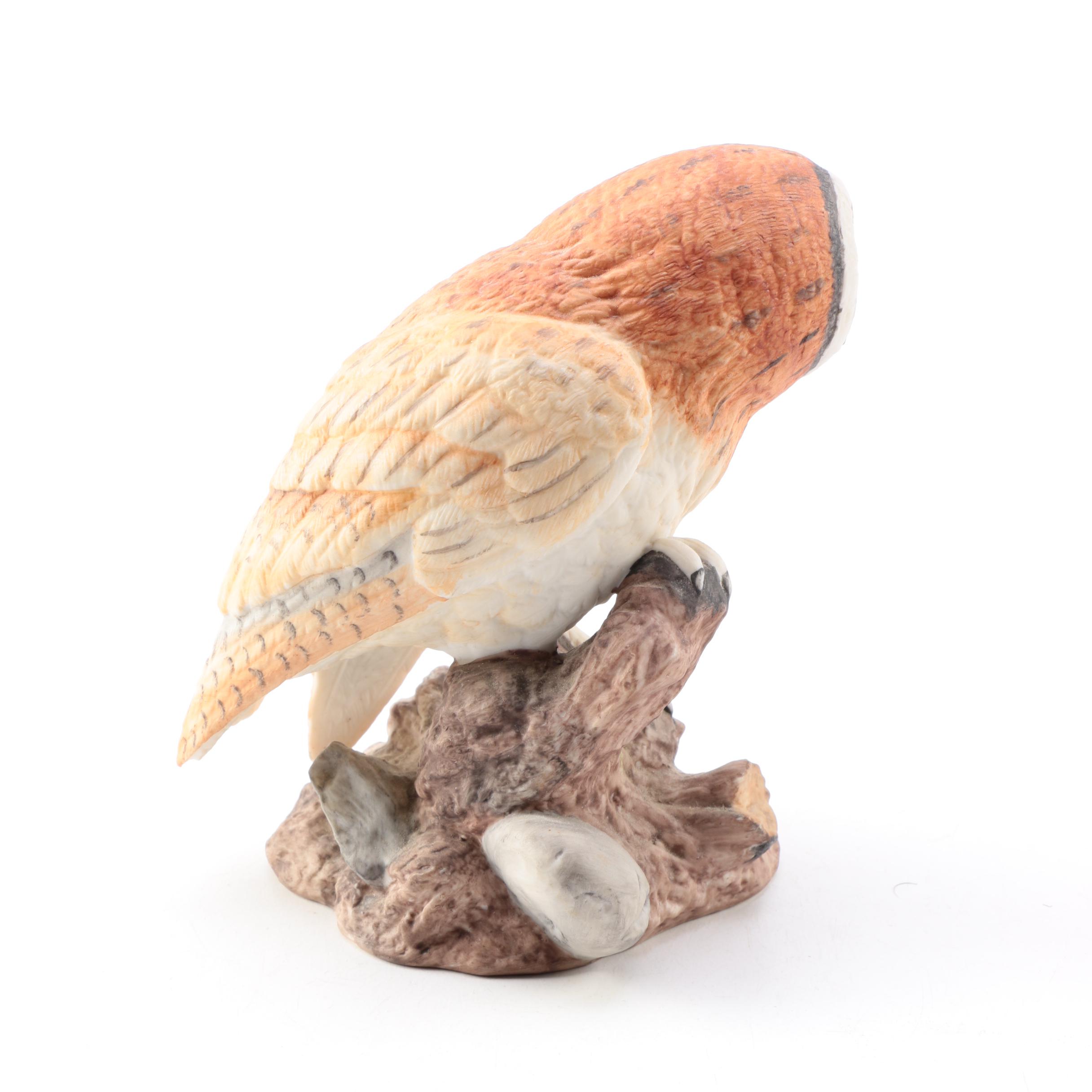 Owl Figurines Including Boehm "American Owl Collection" Figures