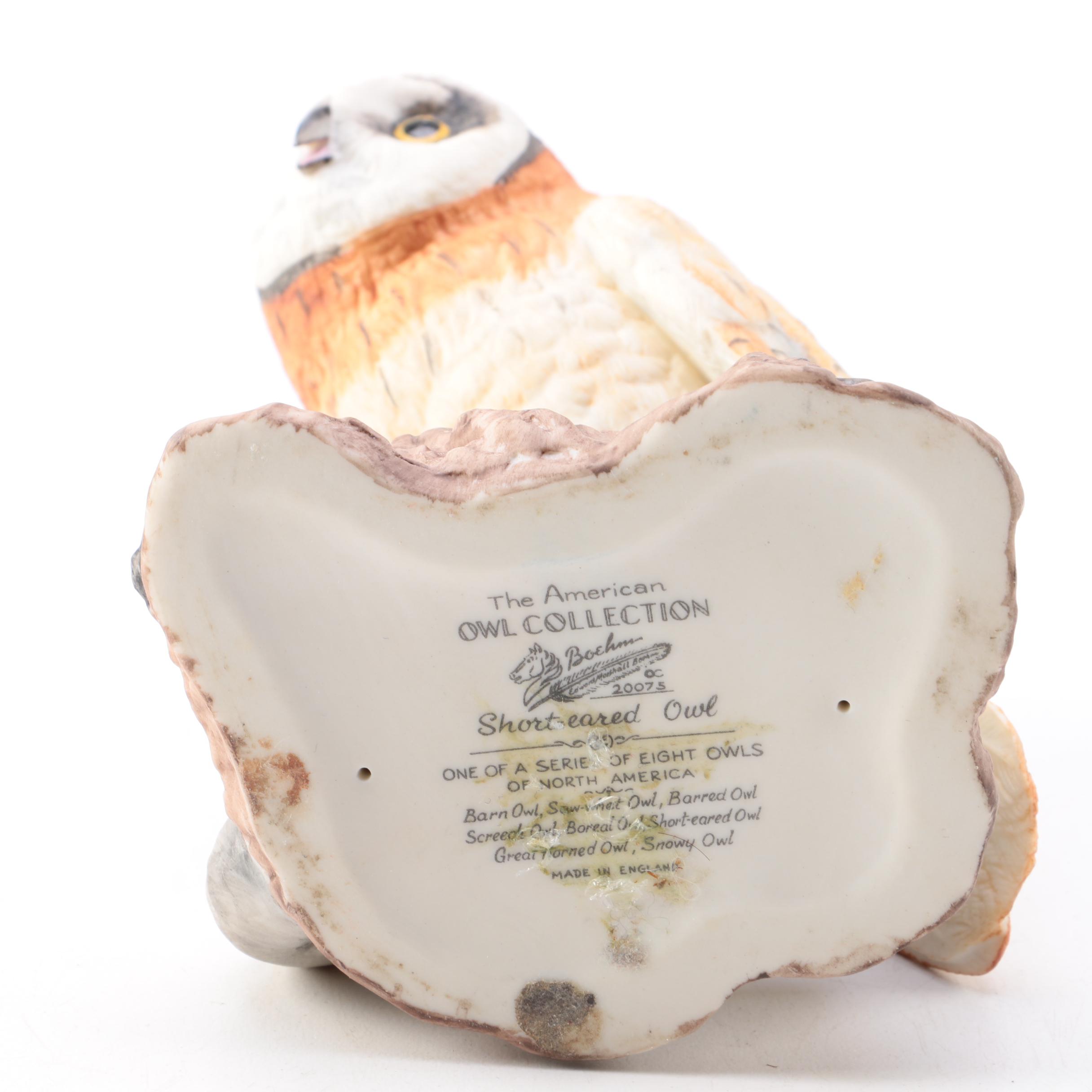 Owl Figurines Including Boehm "American Owl Collection" Figures