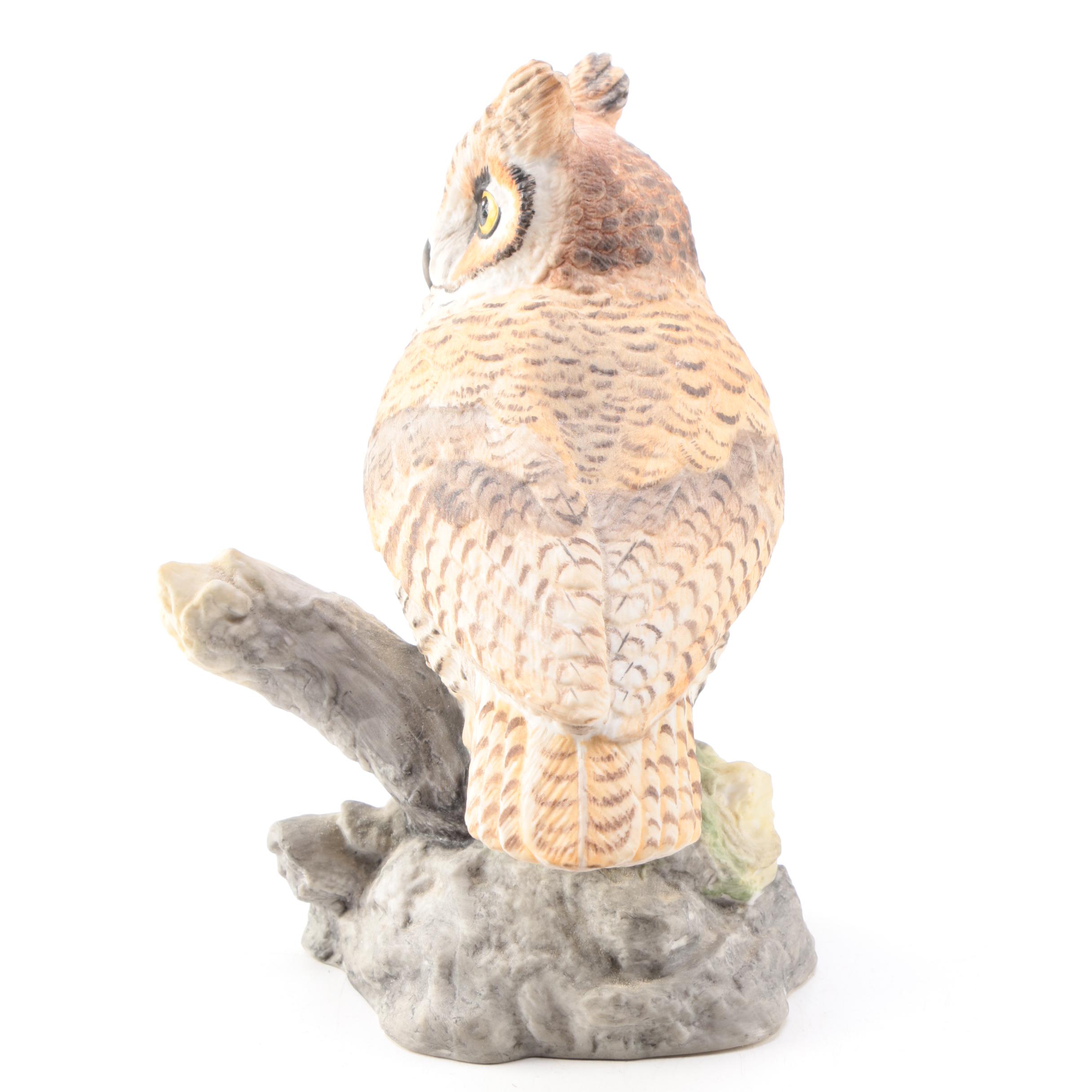 Owl Figurines Including Boehm "American Owl Collection" Figures