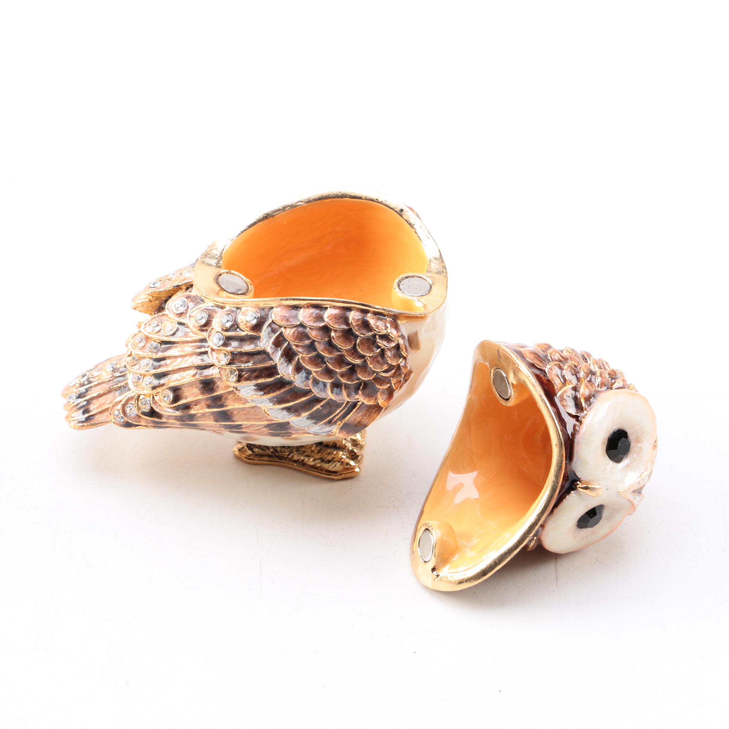 Owl Figurines Including Boehm "American Owl Collection" Figures