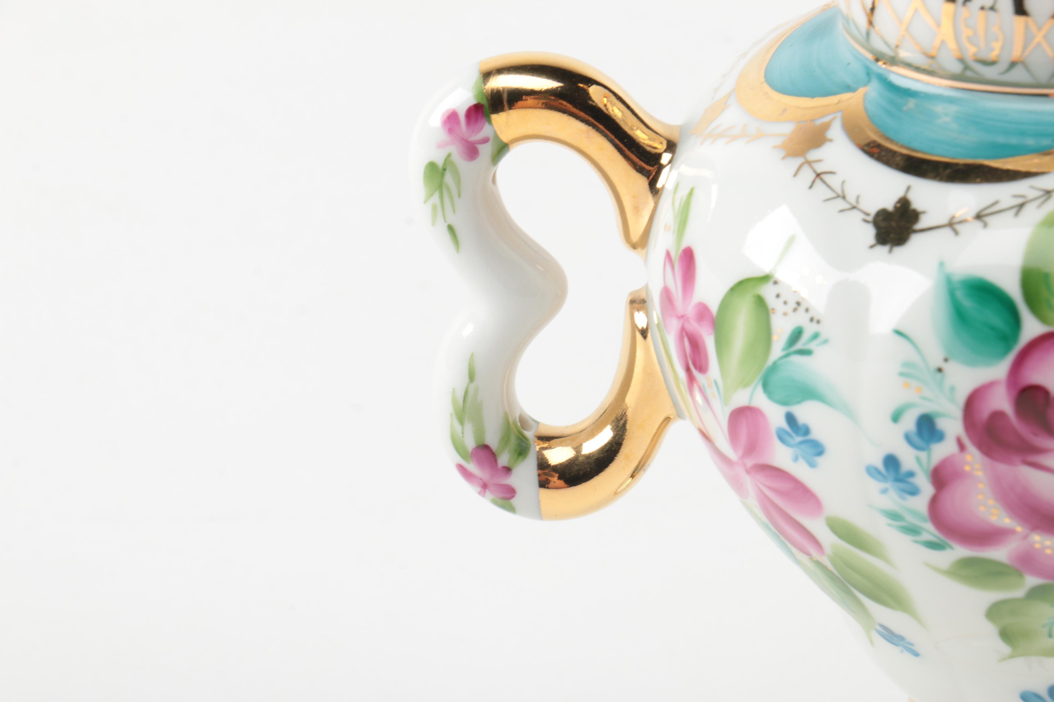 Floral Porcelain Teapot