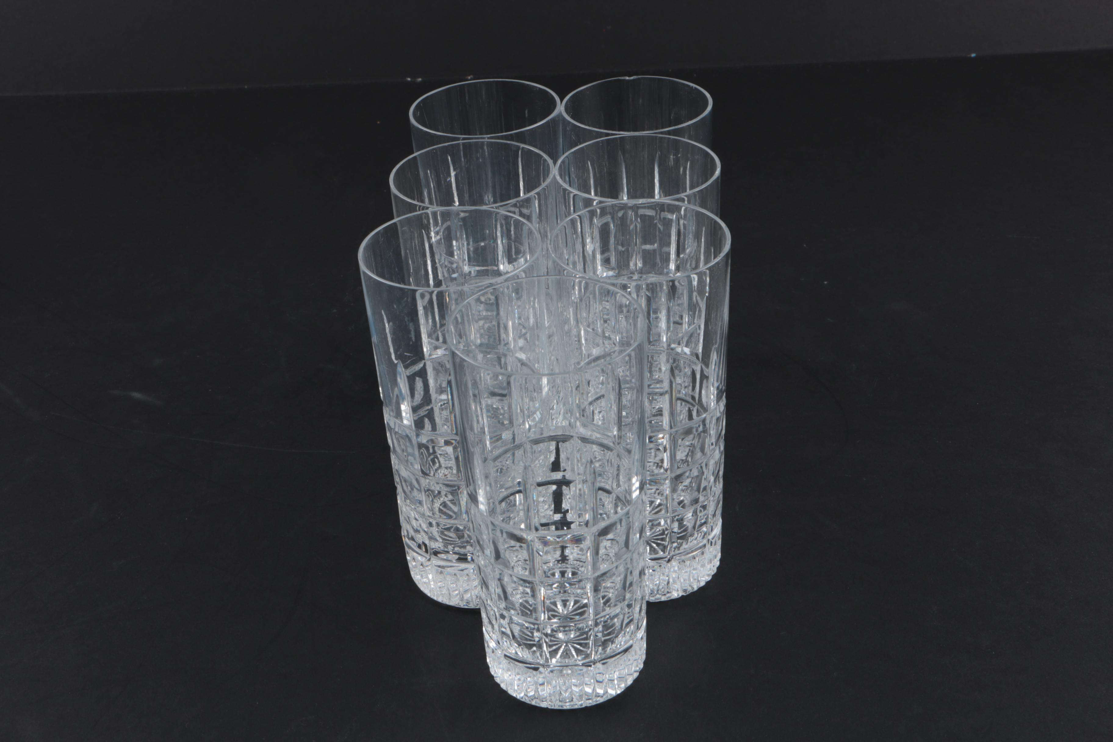 Crystal Tumbler and Highball Glasses