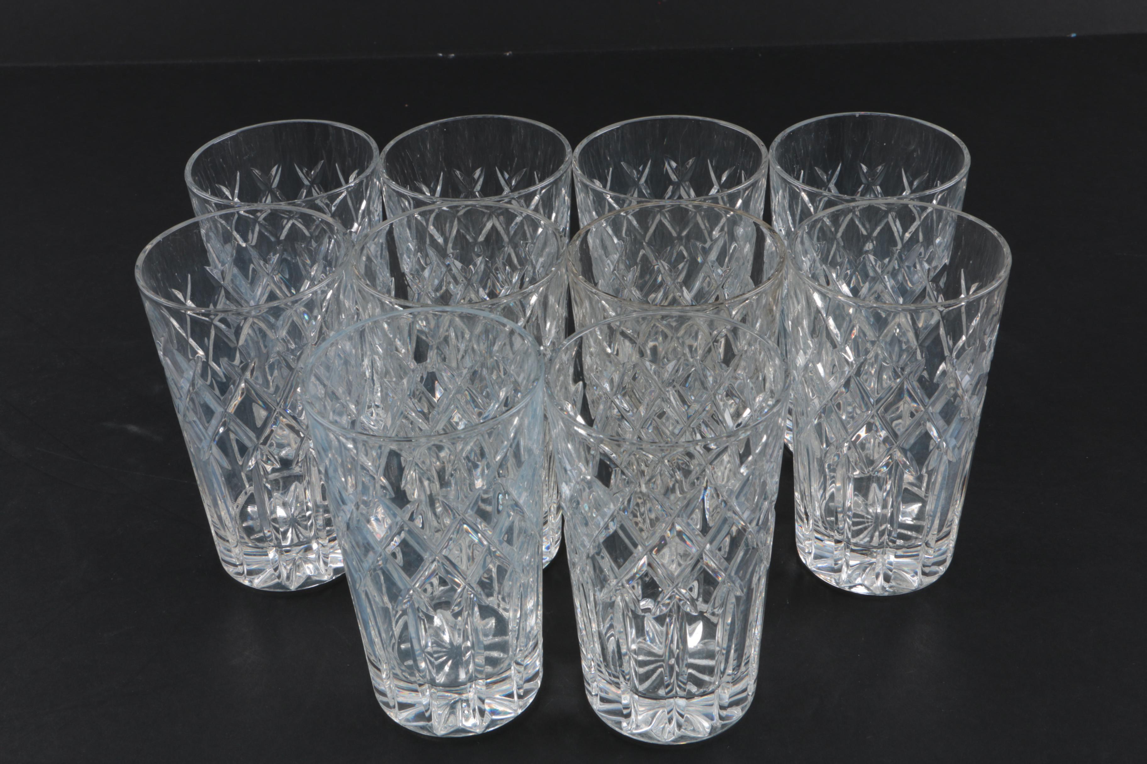 Crystal Tumbler and Highball Glasses