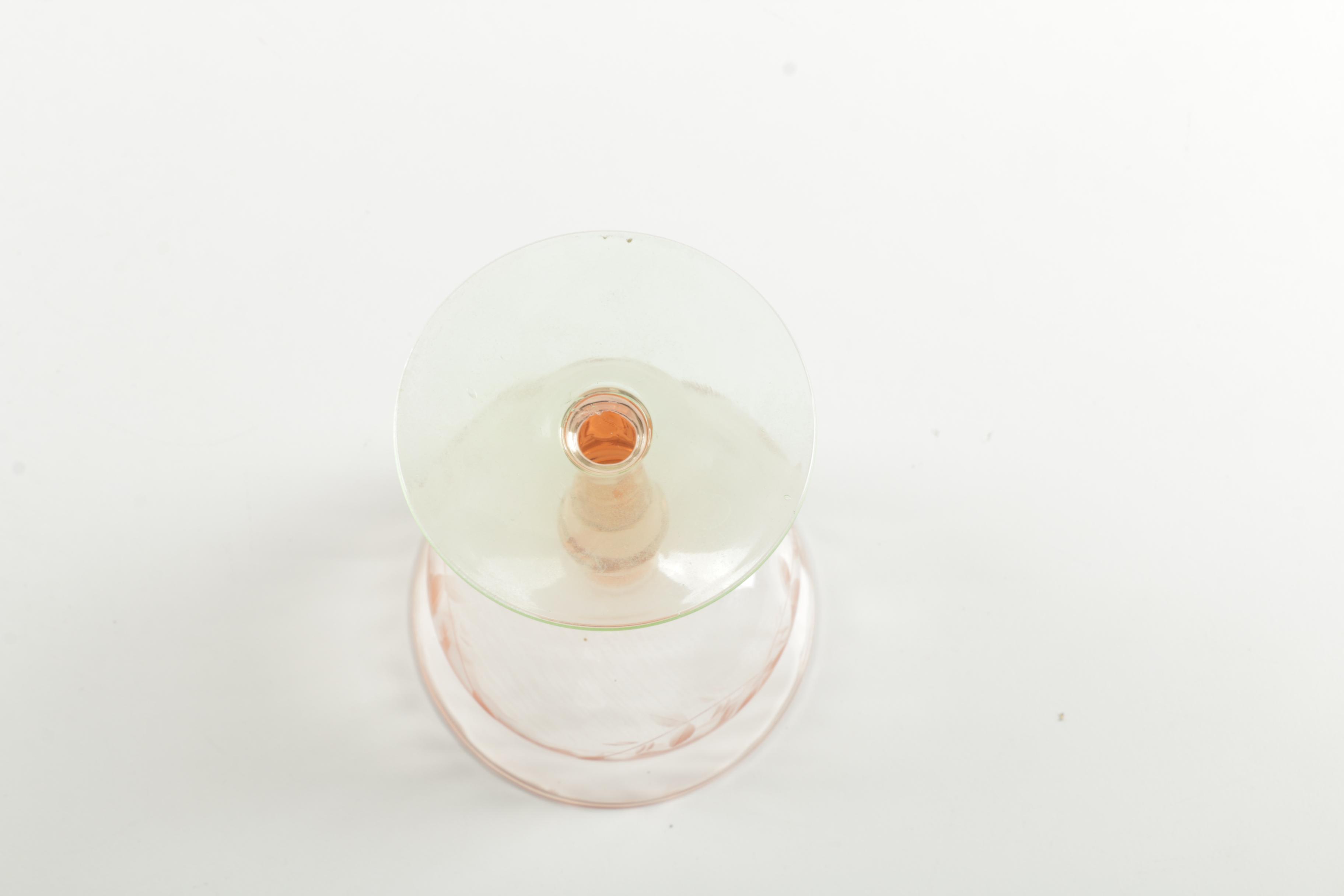 Vintage Pink Depression Glass Tableware