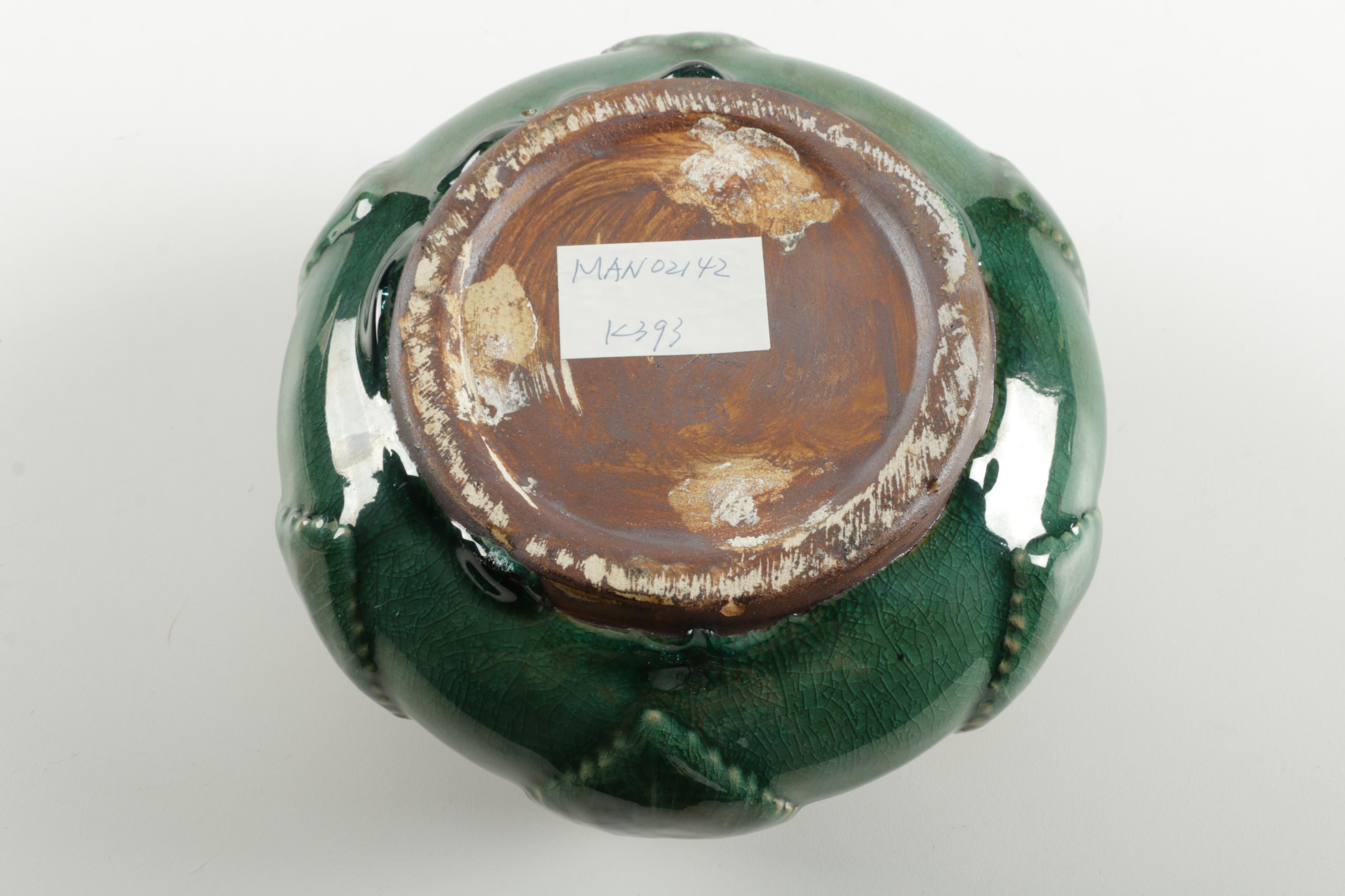 Handmade Frog Motif Ceramic Bowl