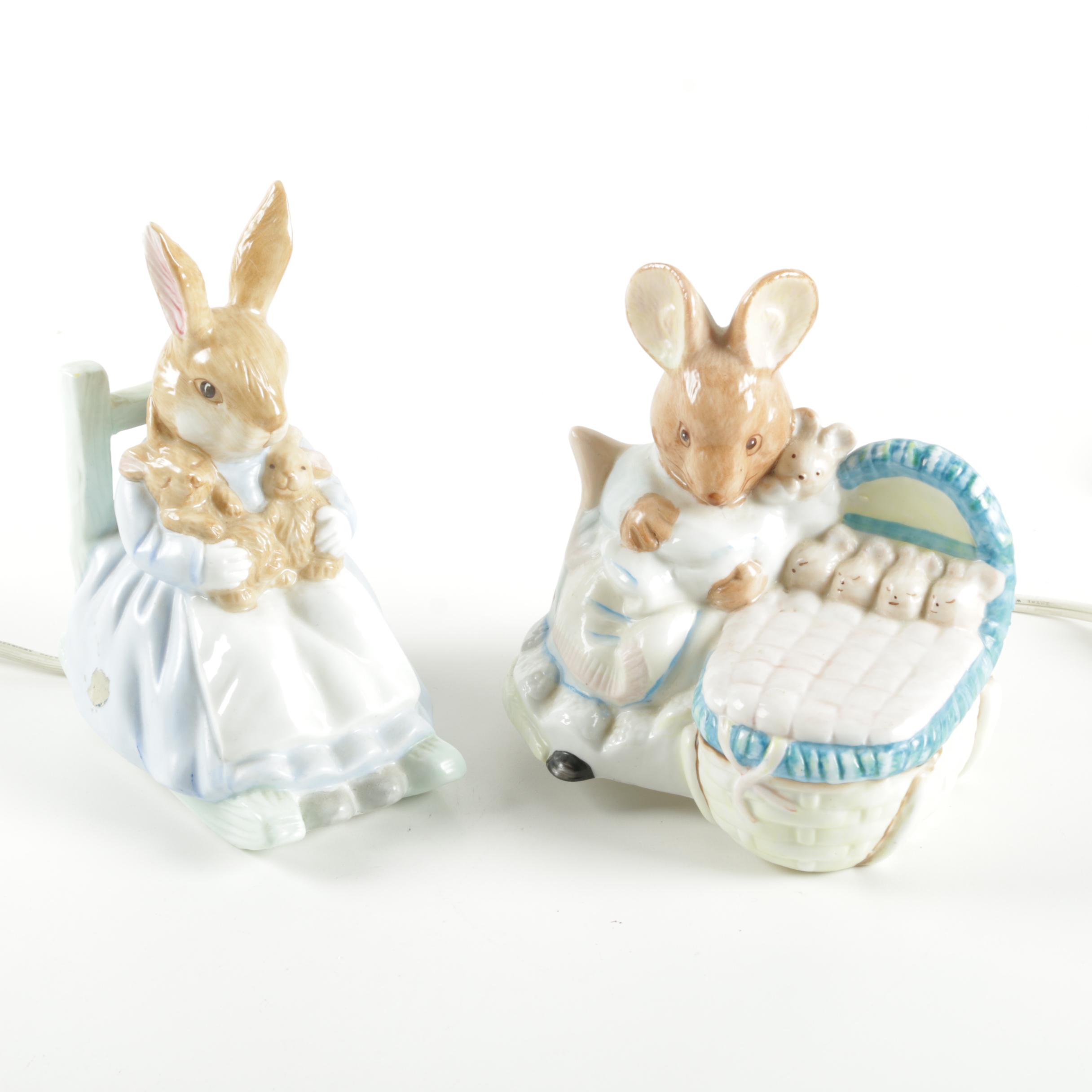 Mother Bunny Night Light Lamps