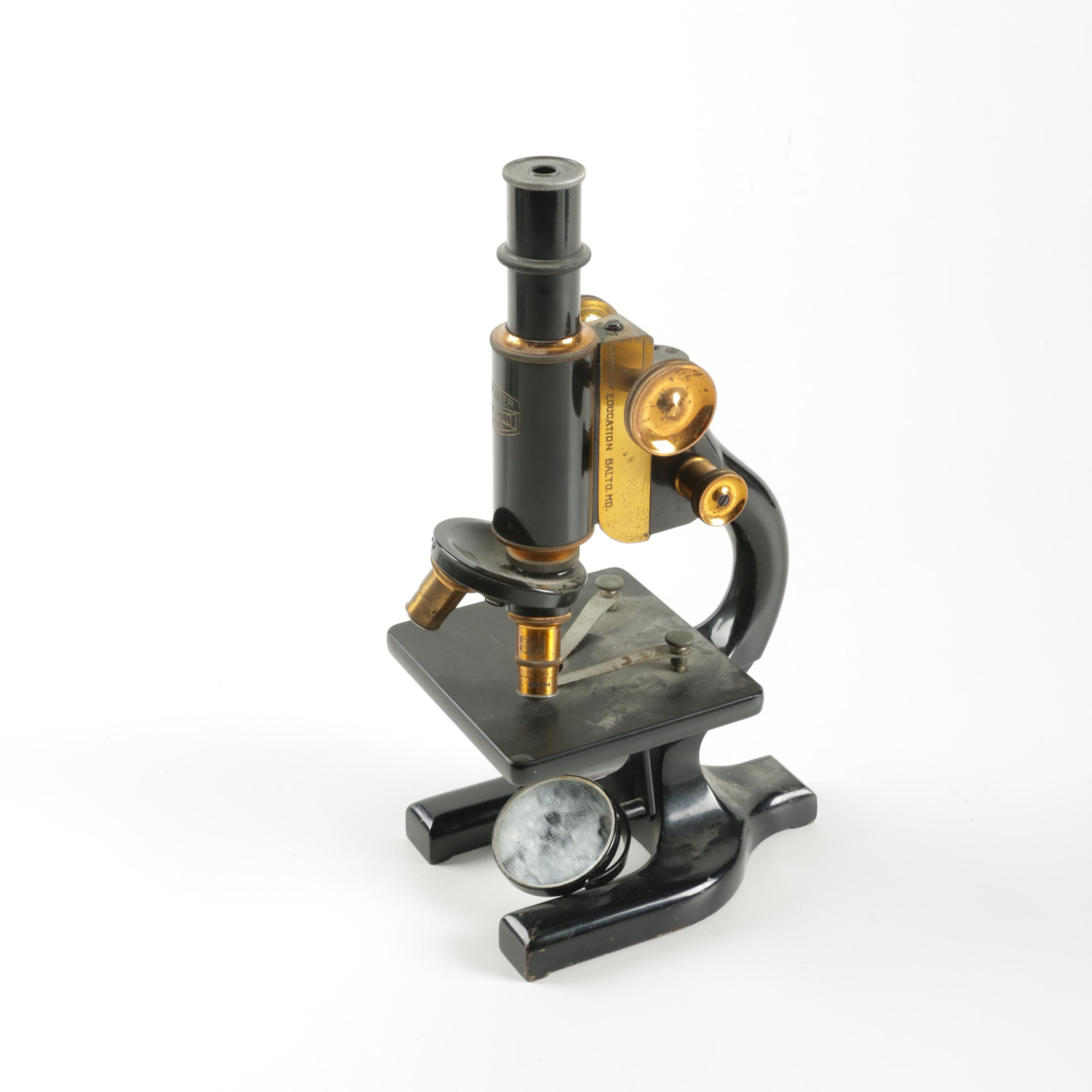 Vintage Spencer Monocular Microscope