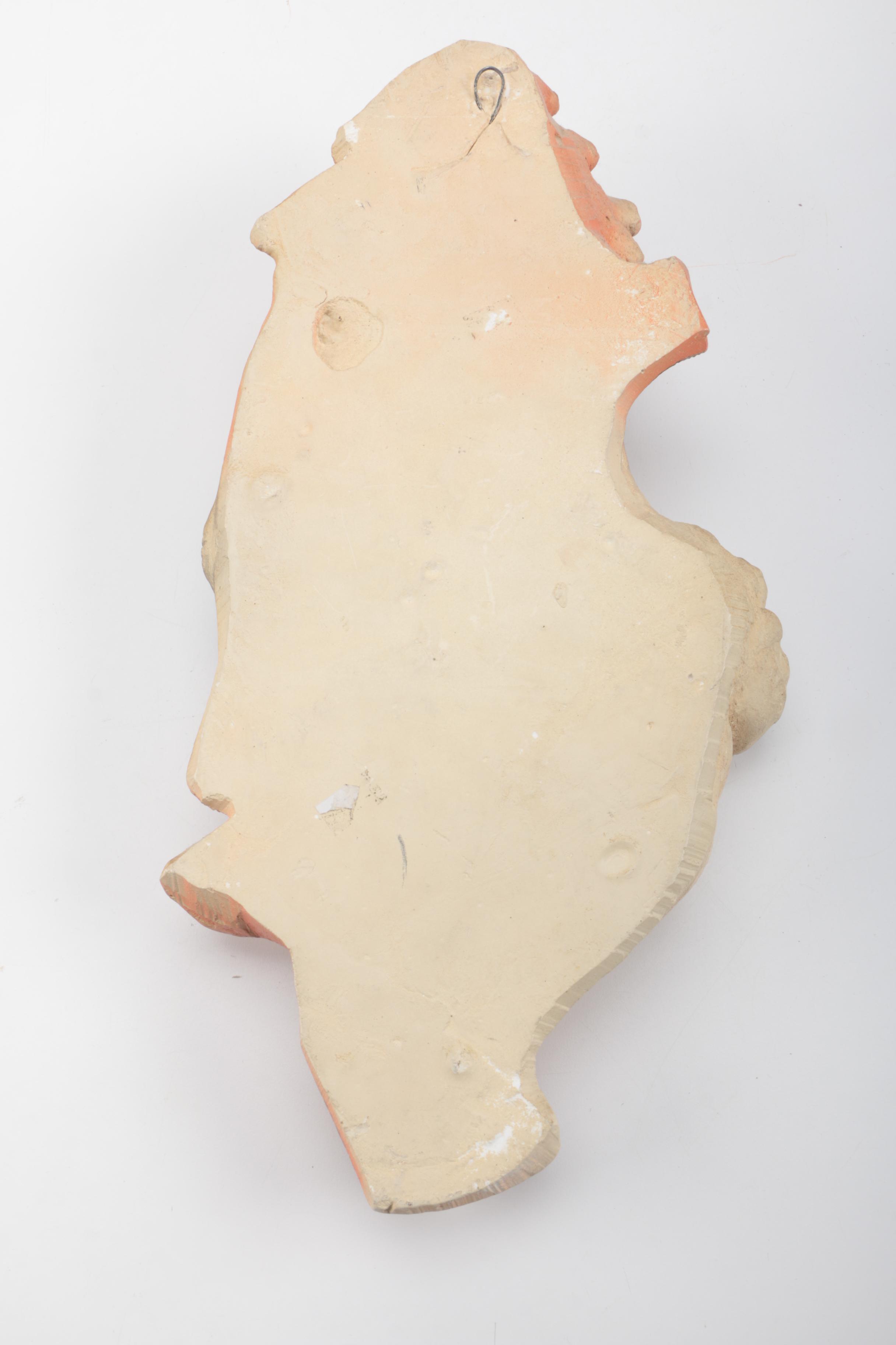 Chinese Inspired Chalkware Wall Decor