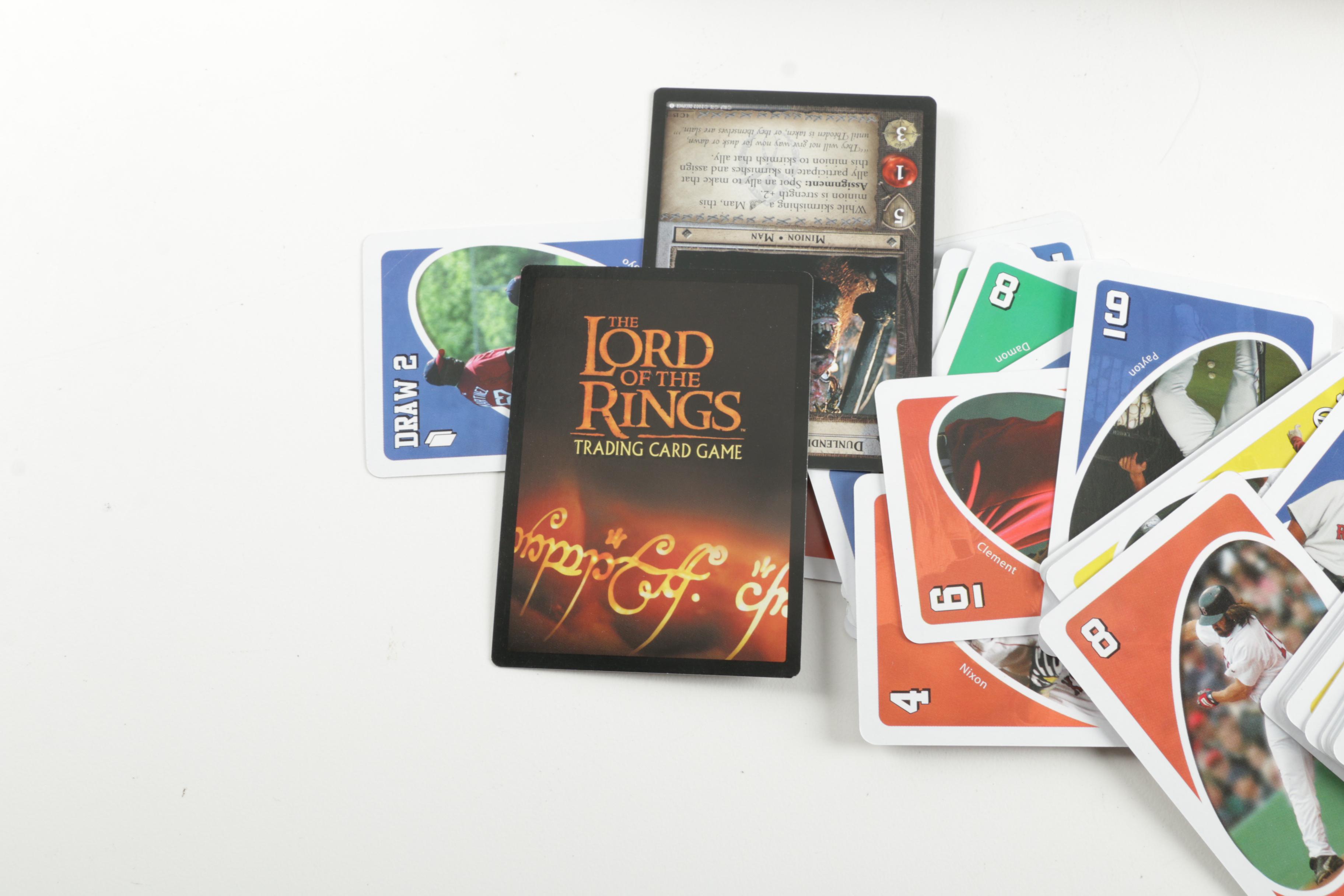 Vintage Dark Wooden Chest With Assorted Contents