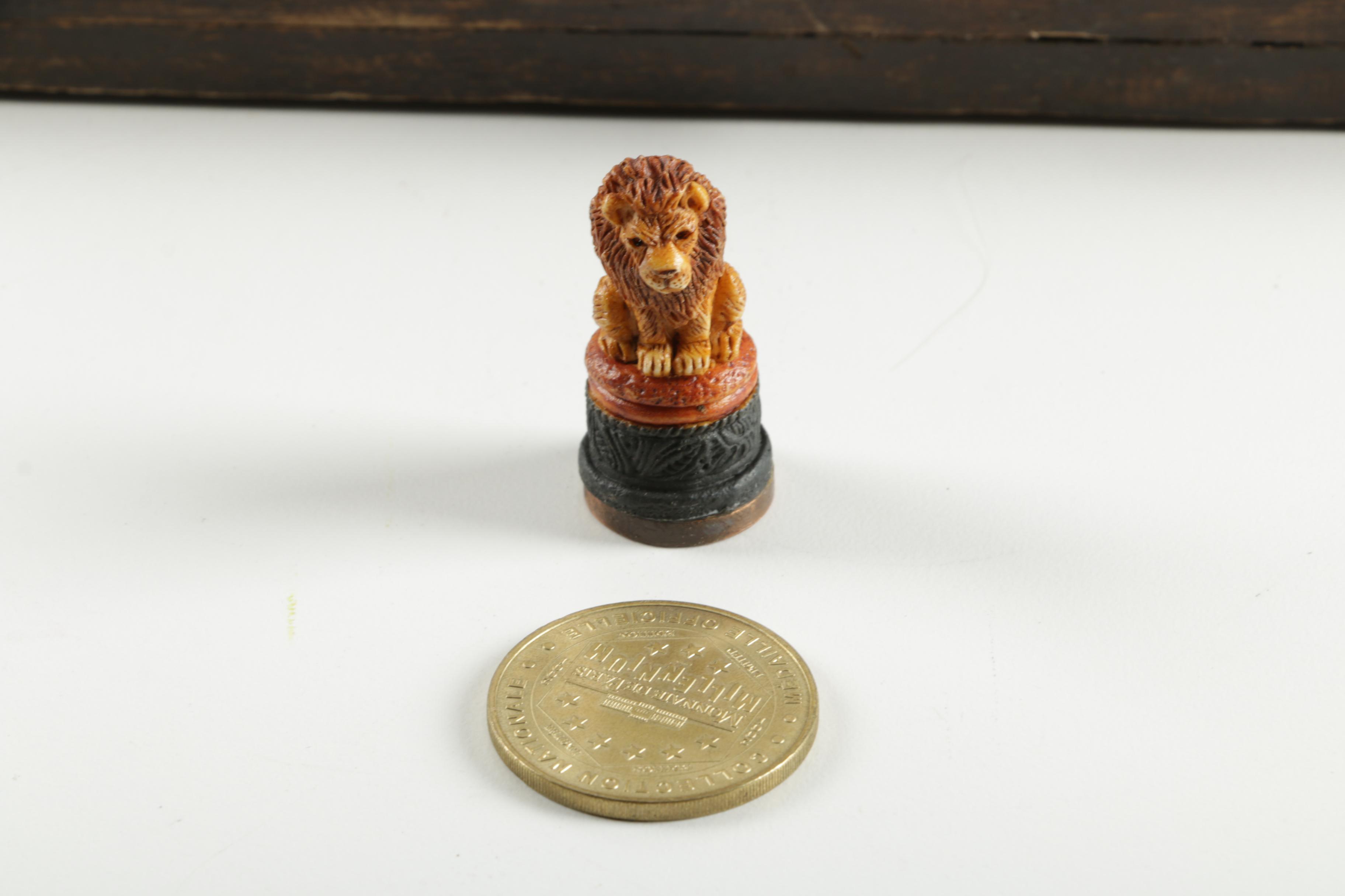 Vintage Dark Wooden Chest With Assorted Contents