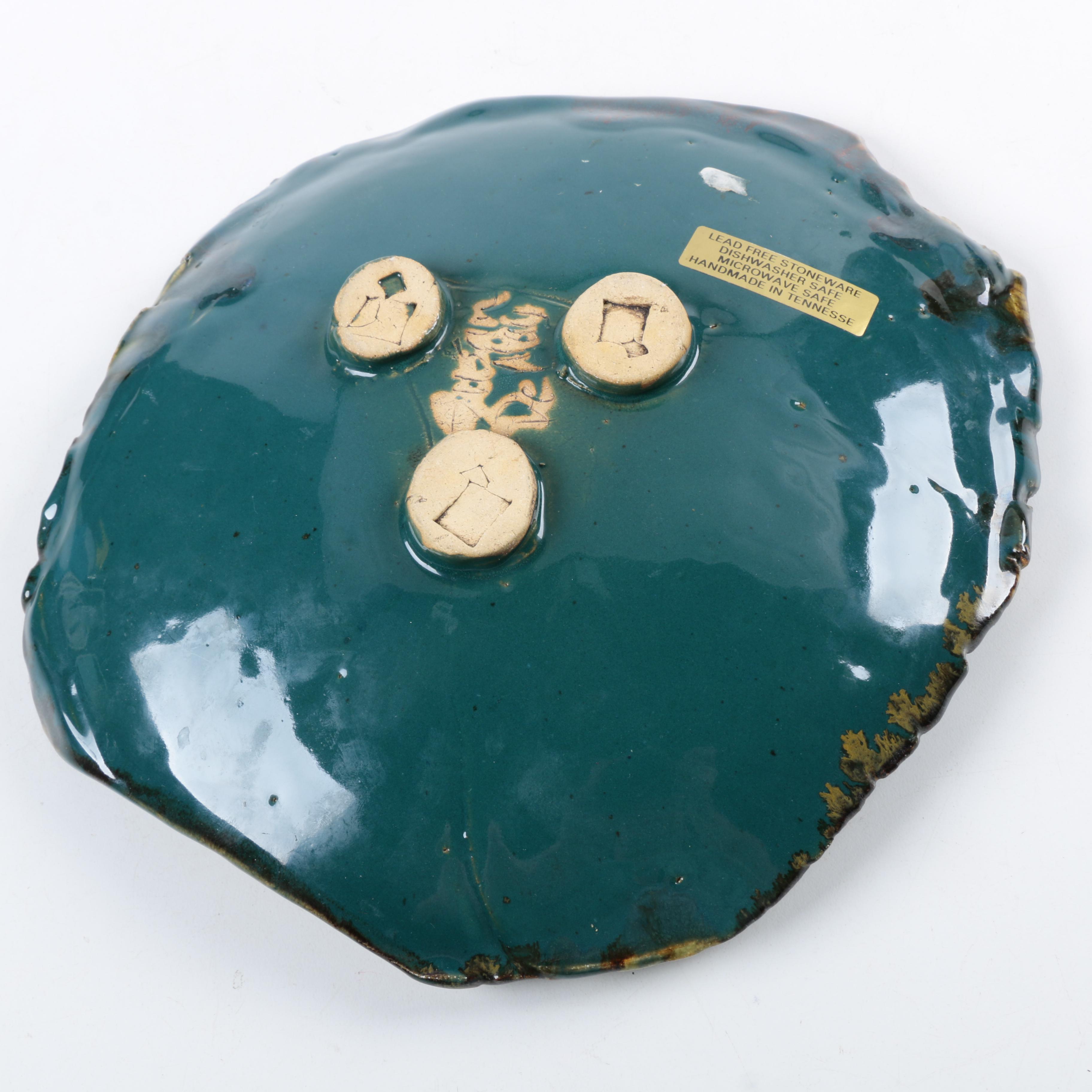 Handbuilt Stoneware Wall Pocket and Dish