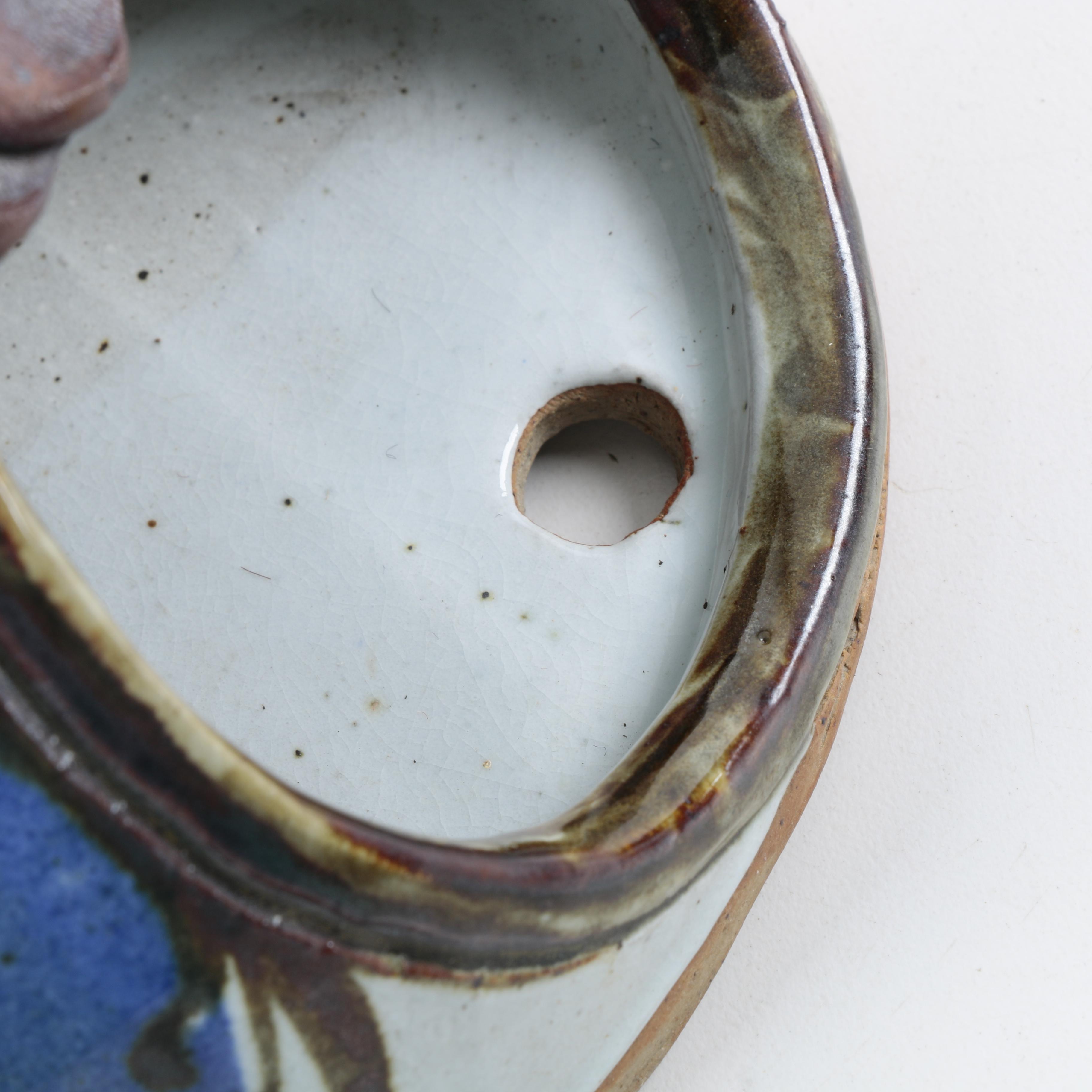 Handbuilt Stoneware Wall Pocket and Dish