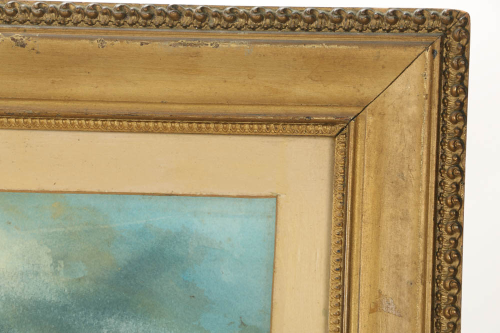 Millard Judd Watercolor of a Seascape