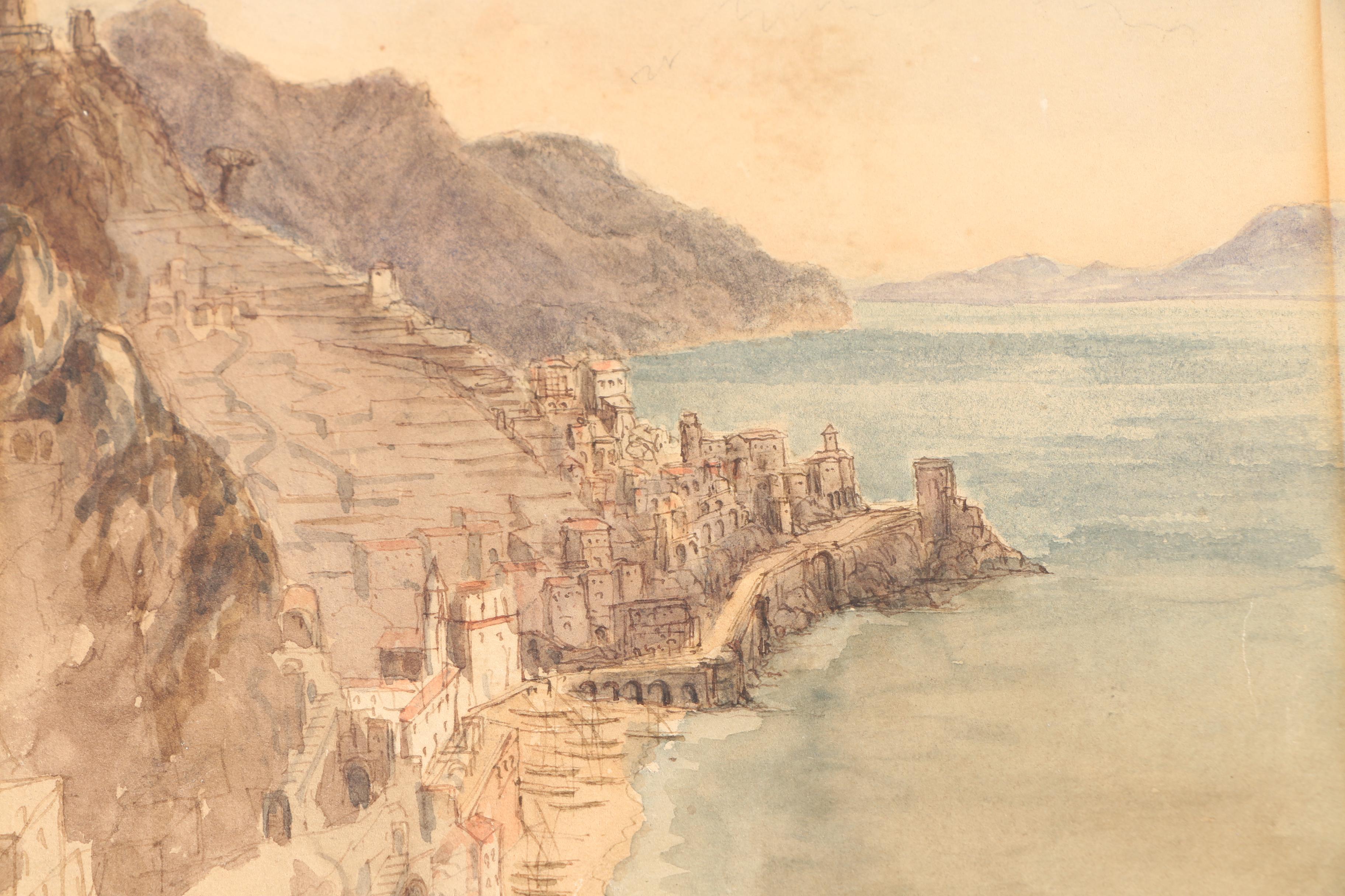 Watercolor Painting "Amalphi from Convent Inn"