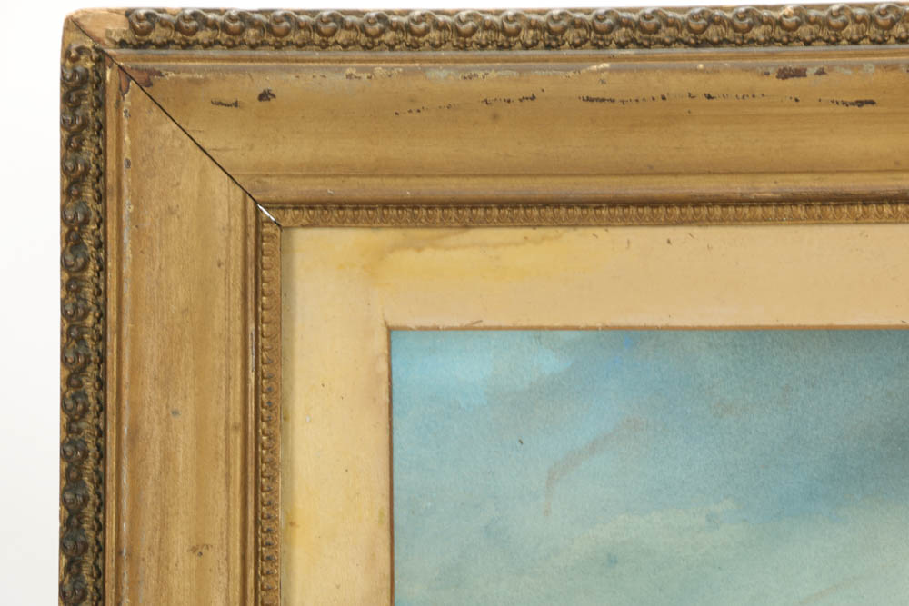 Millard Judd Watercolor of a Seascape