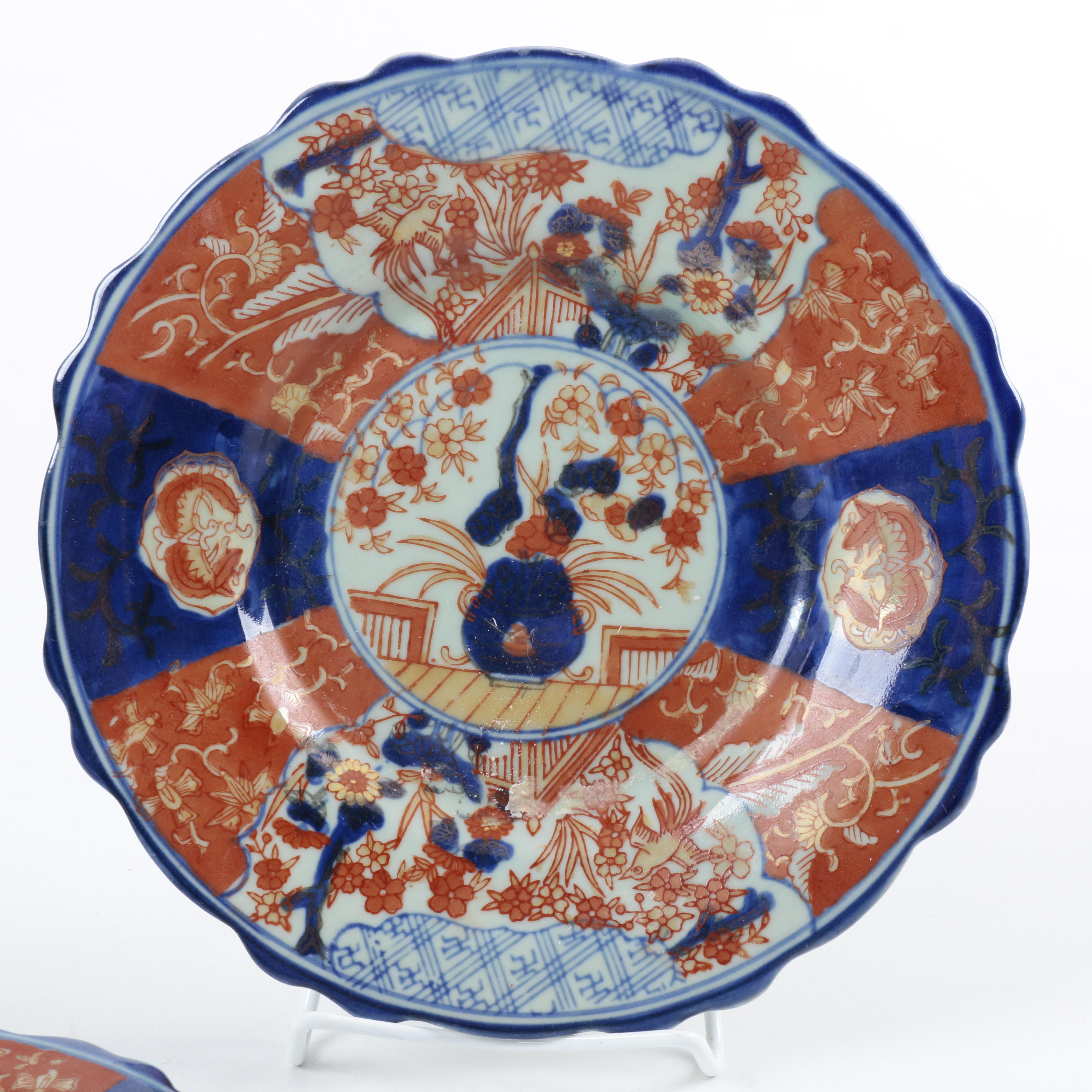 Assortment of Imari Style Plates