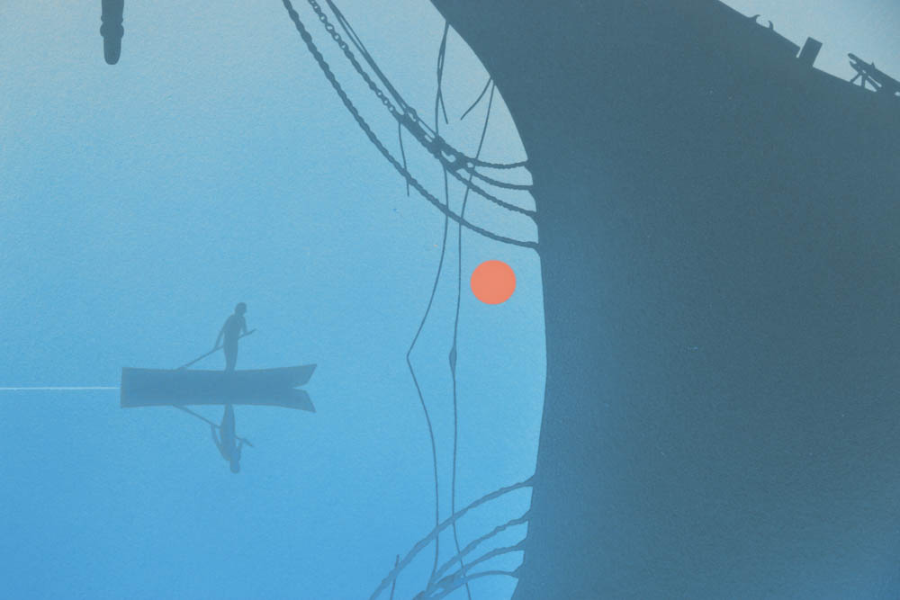 Arthur Seller Limited Edition Serigraph "Wiscasset Ships #2"