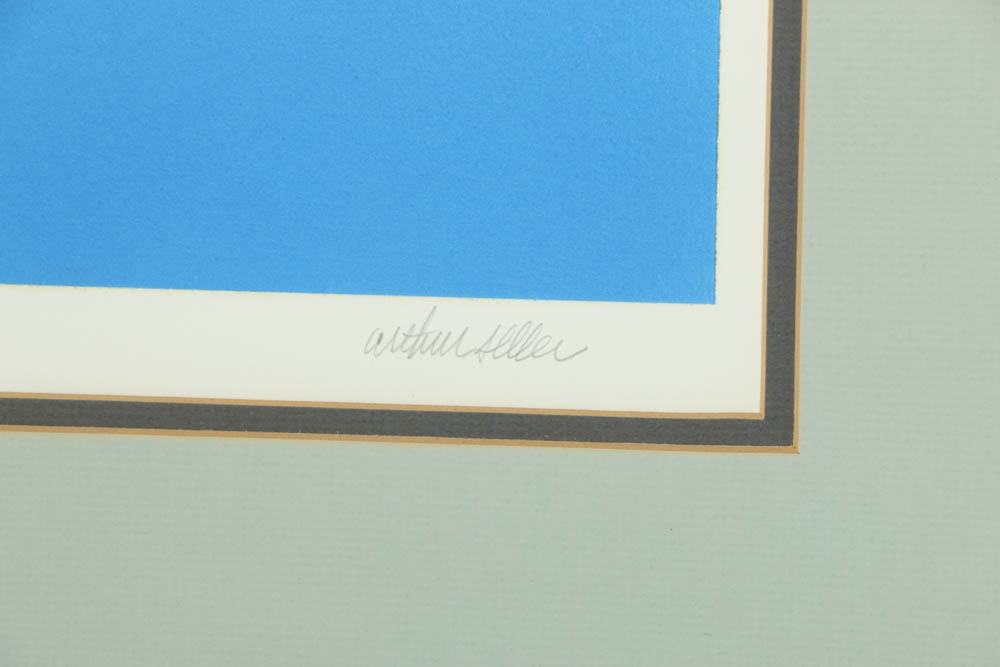 Arthur Seller Limited Edition Serigraph "Wiscasset Ships #2"