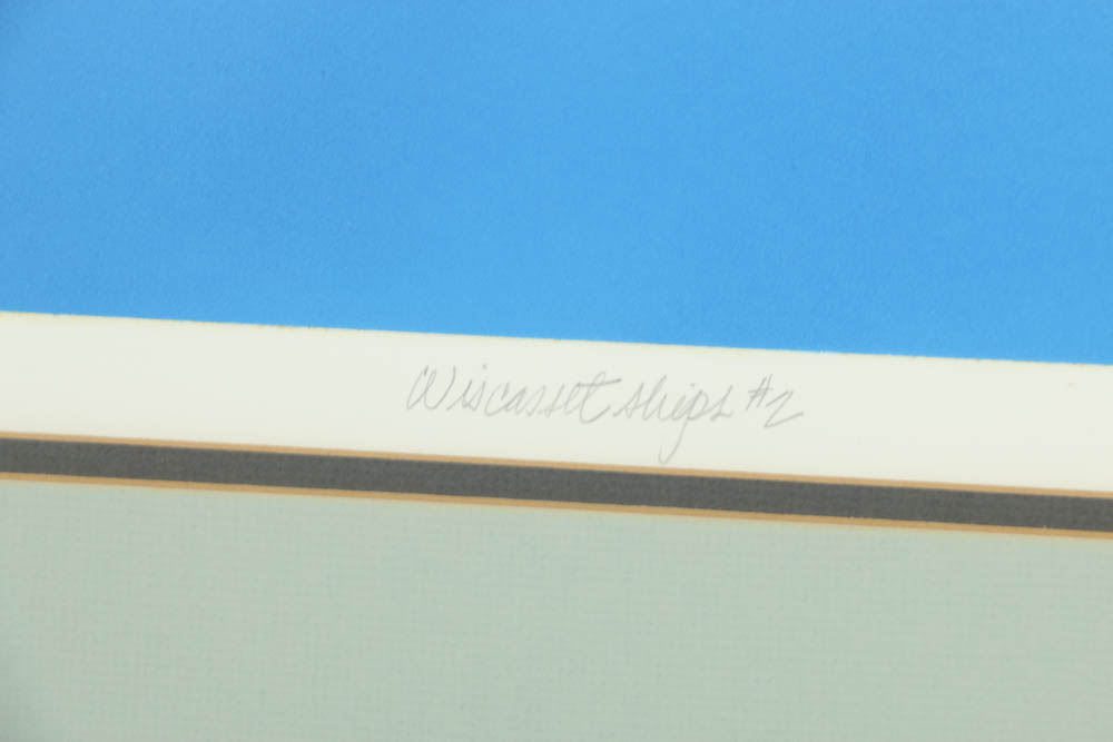 Arthur Seller Limited Edition Serigraph "Wiscasset Ships #2"