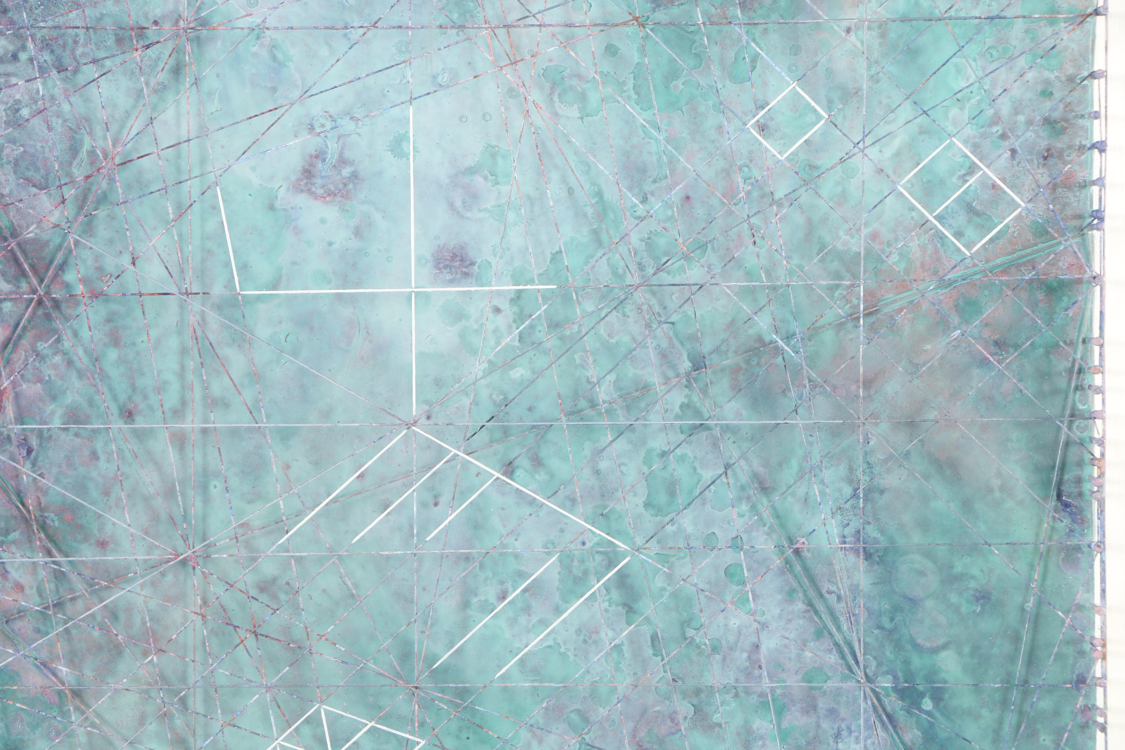 1971 John Ford Mixed Media Painting "Jade World"