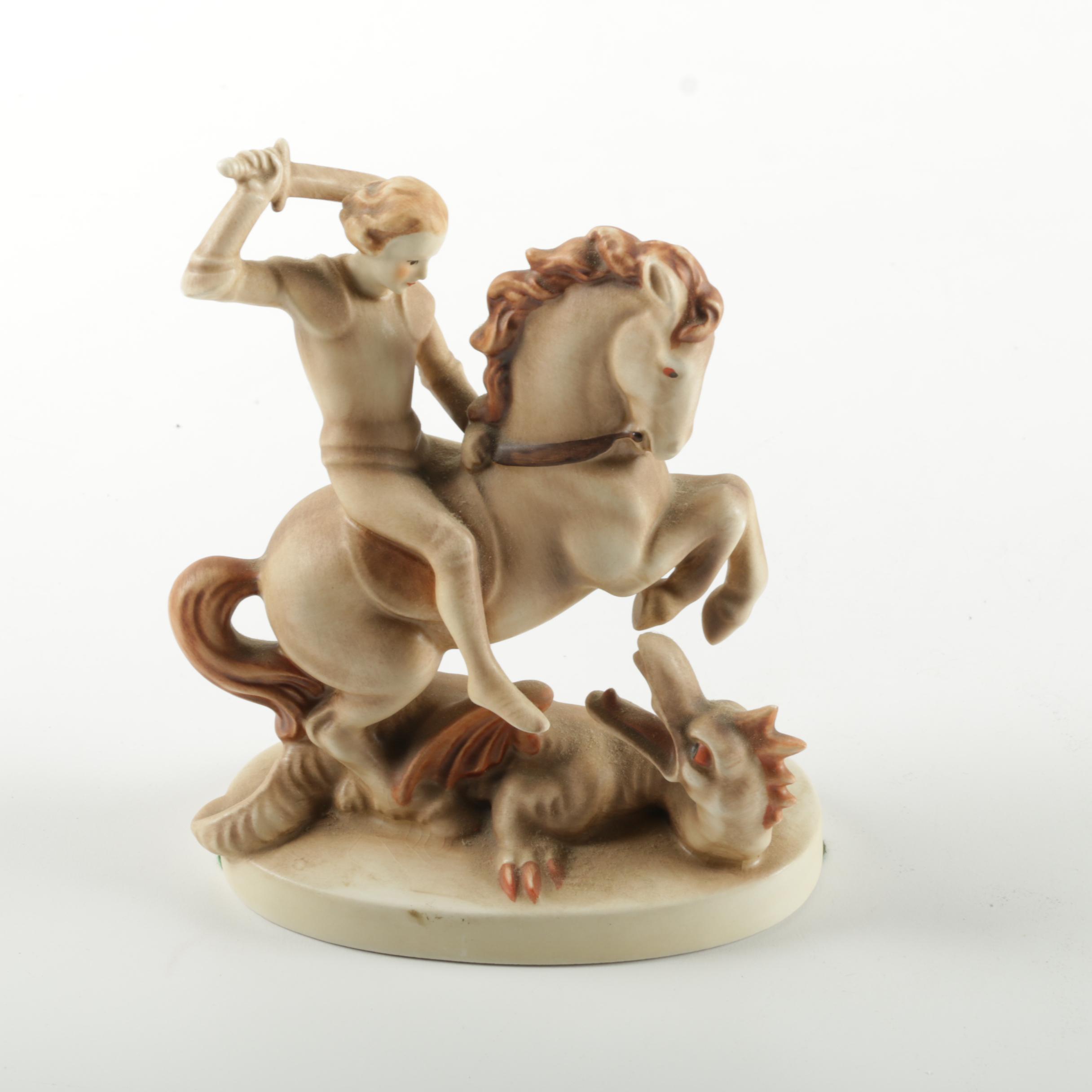 Goebel Hummel "St. George and The Dragon" Porcelain Figurine