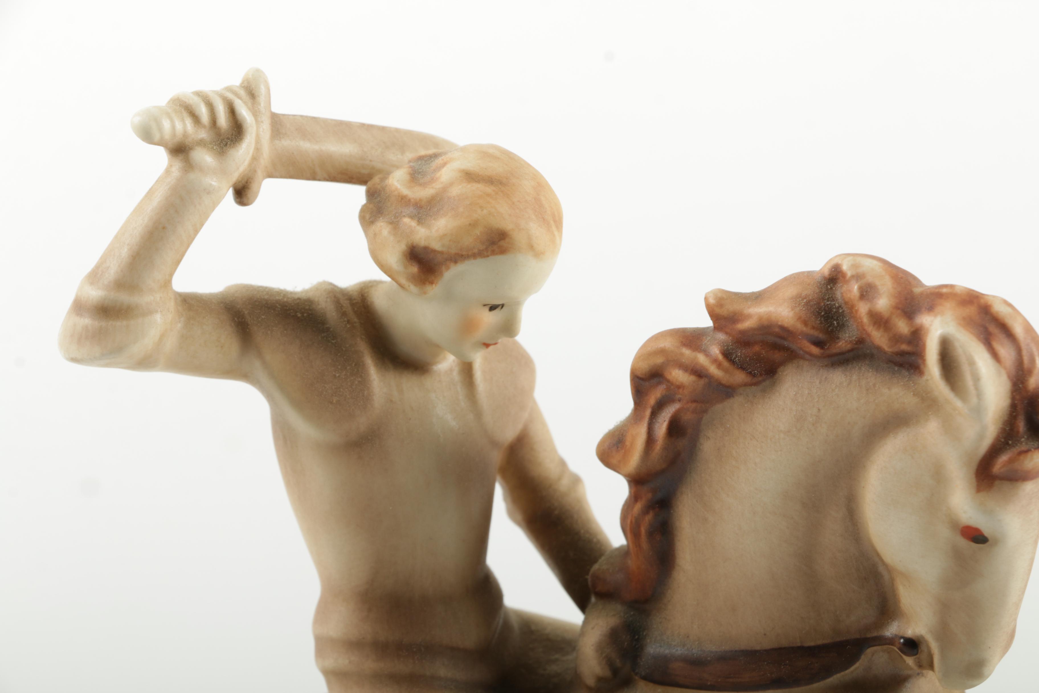 Goebel Hummel "St. George and The Dragon" Porcelain Figurine