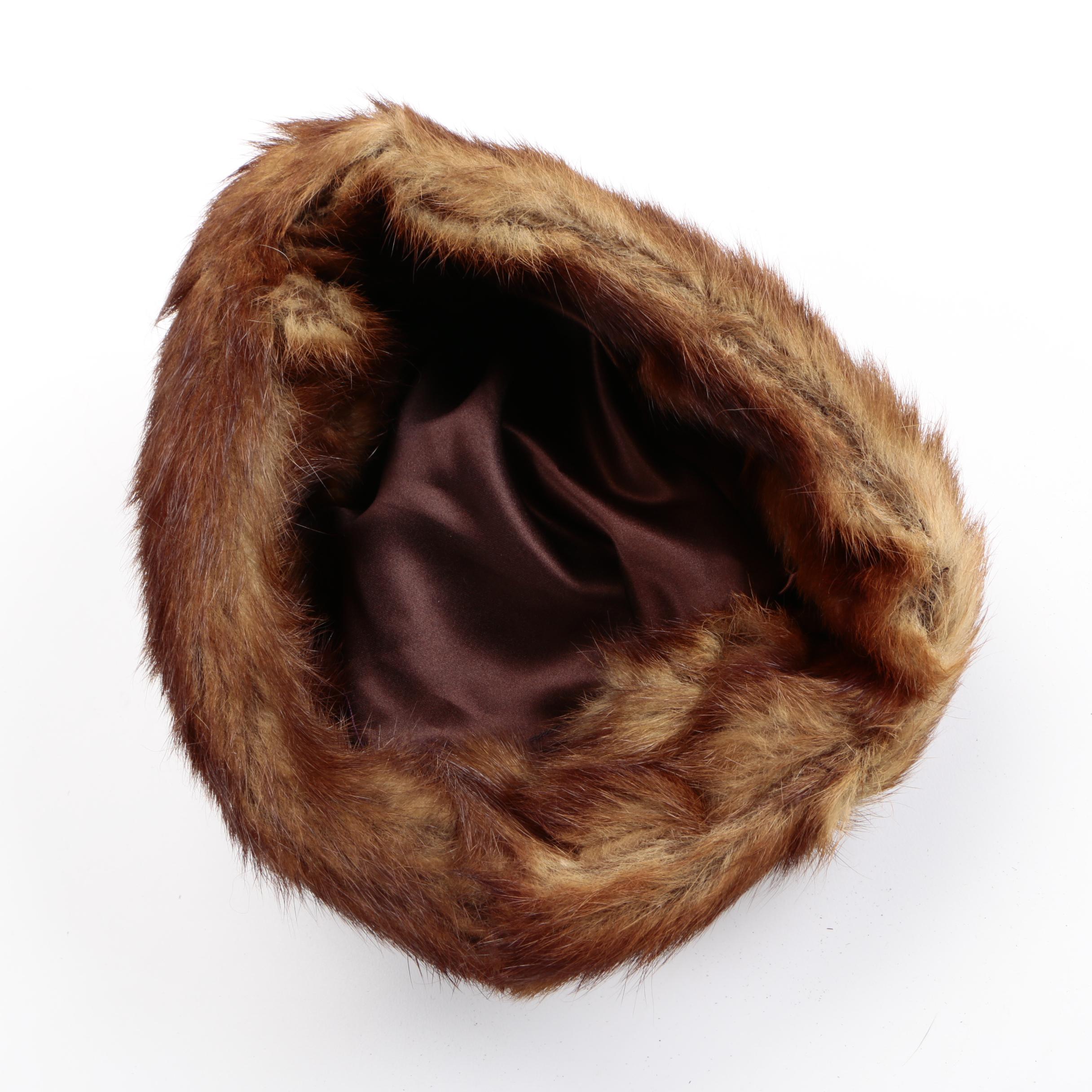 Vintage Fur Hats and Platinum Mink Collar