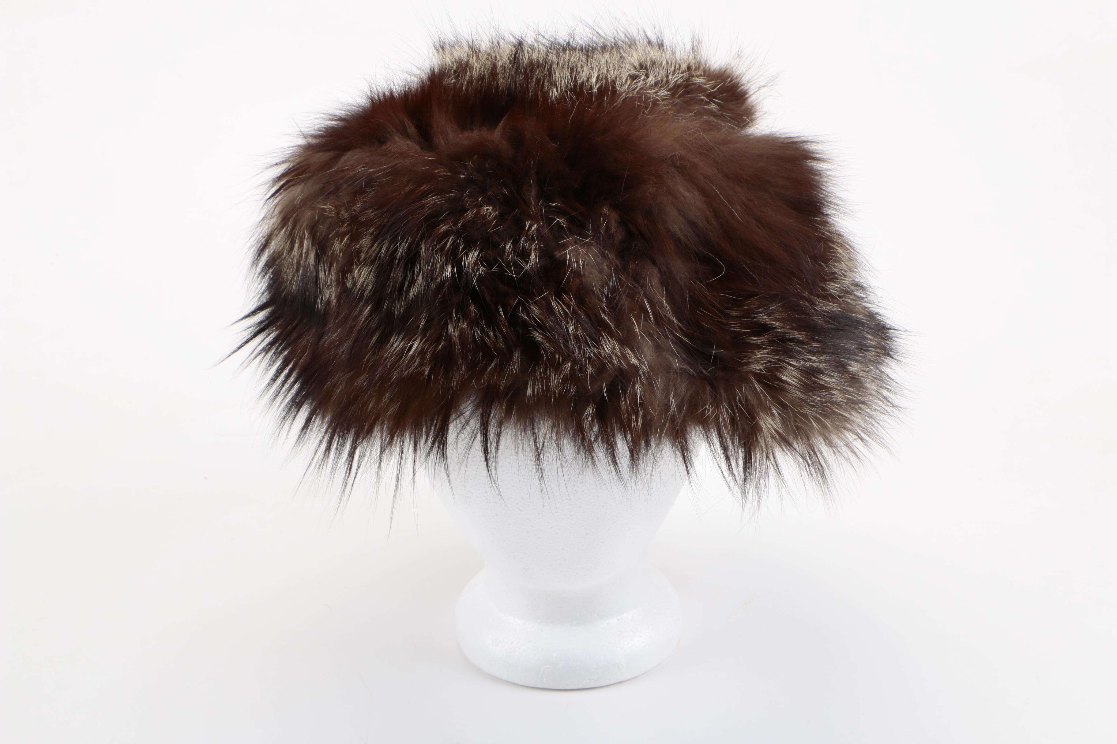 Vintage Fur Hats and Platinum Mink Collar