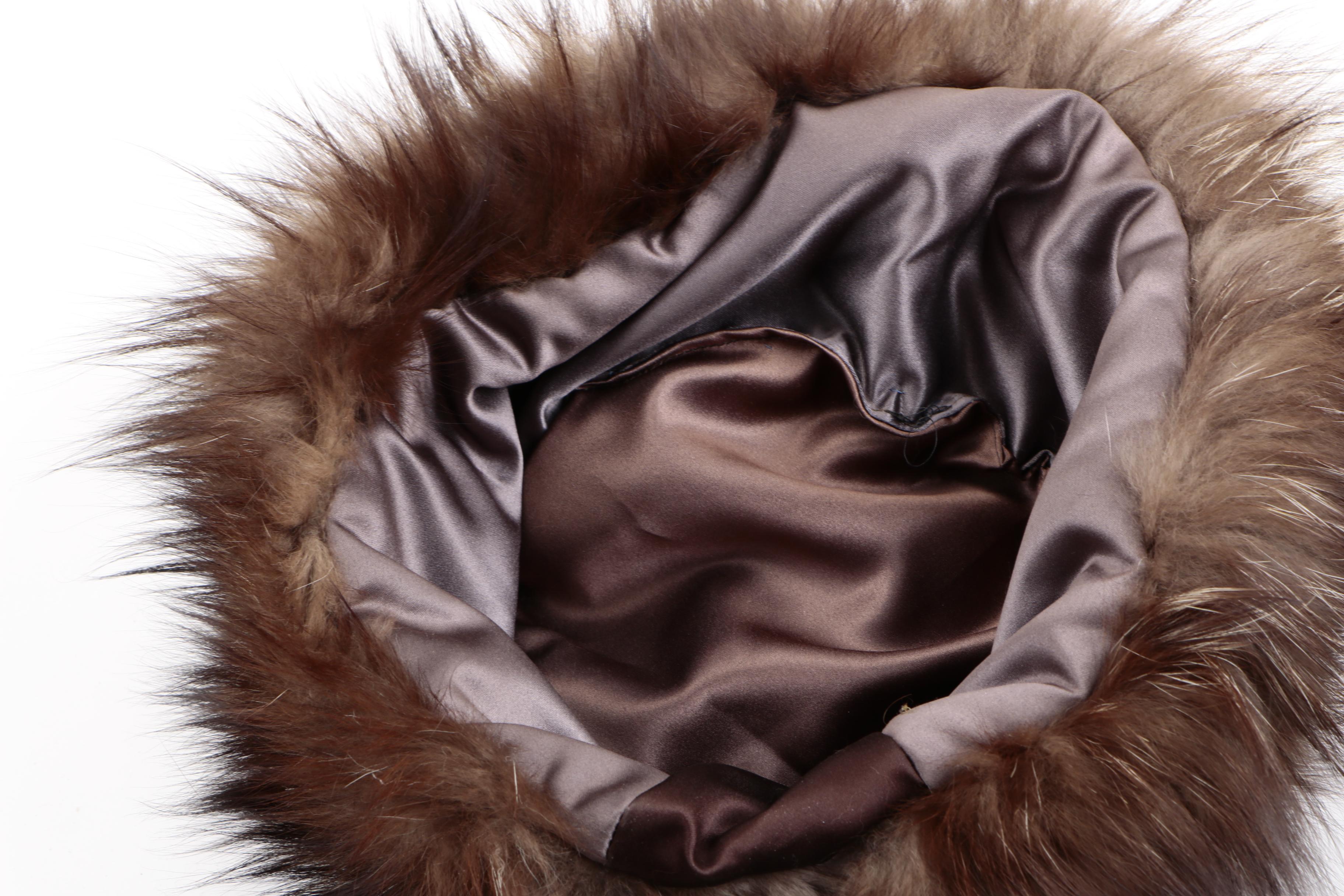 Vintage Fur Hats and Platinum Mink Collar