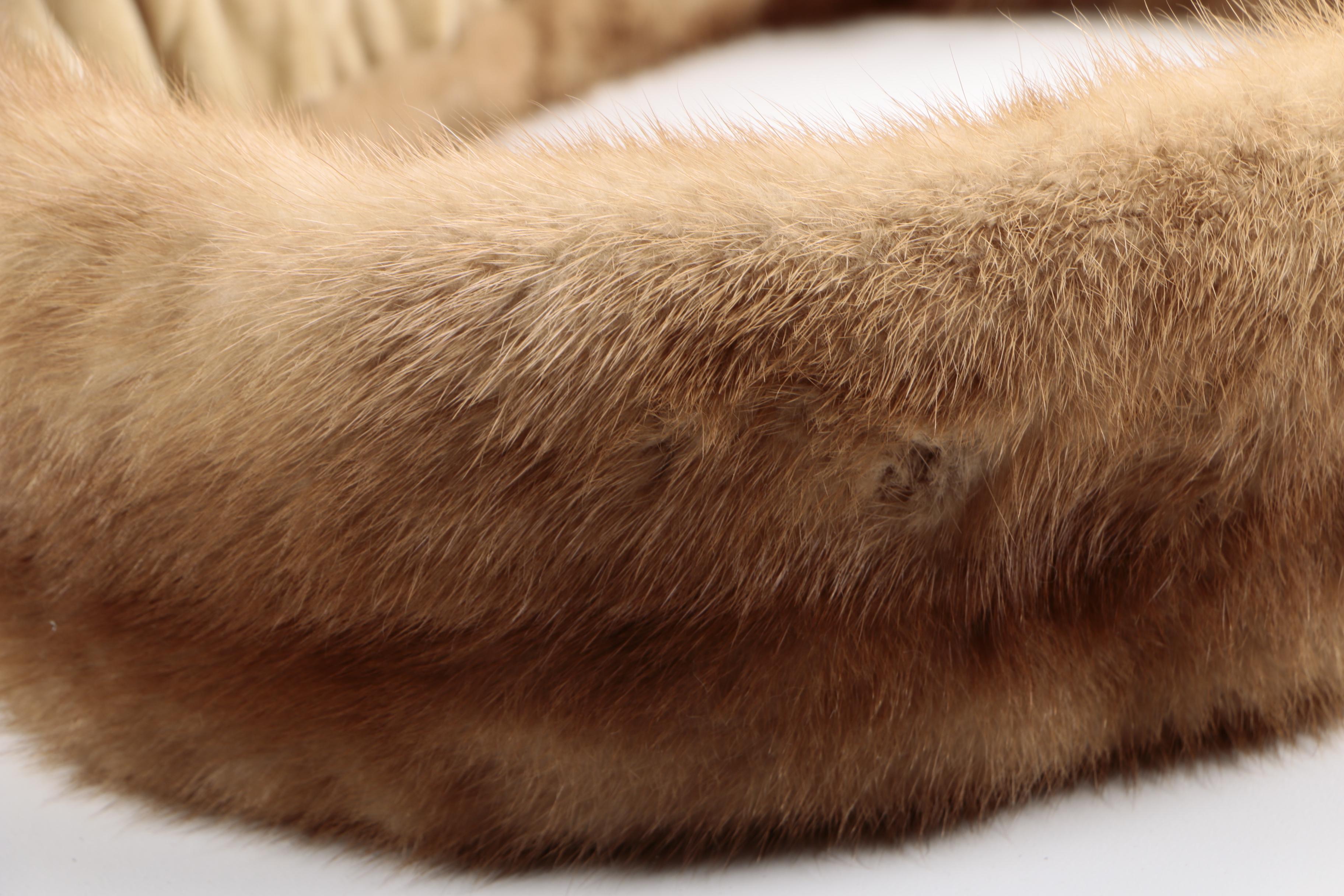 Vintage Fur Hats and Platinum Mink Collar