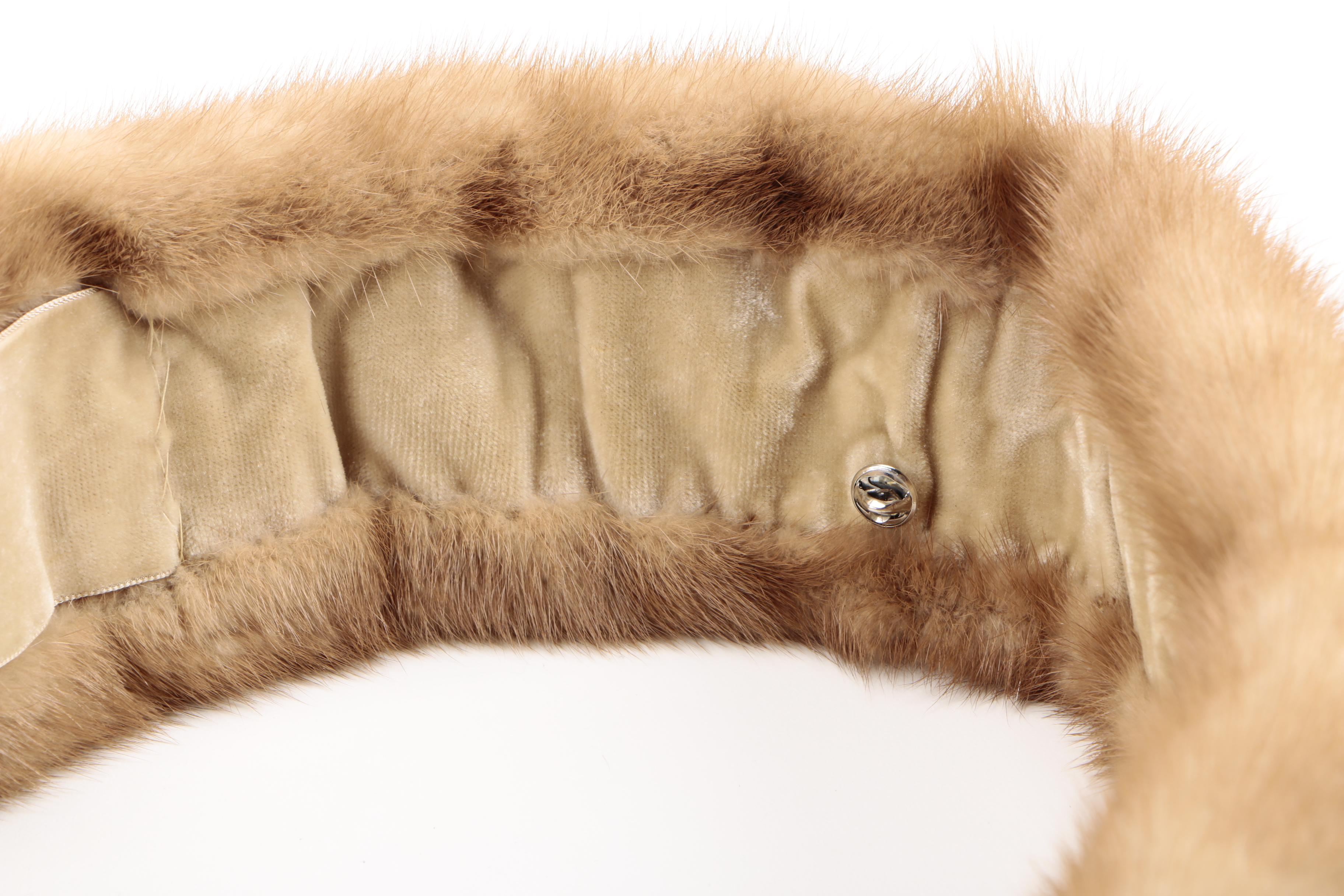 Vintage Fur Hats and Platinum Mink Collar