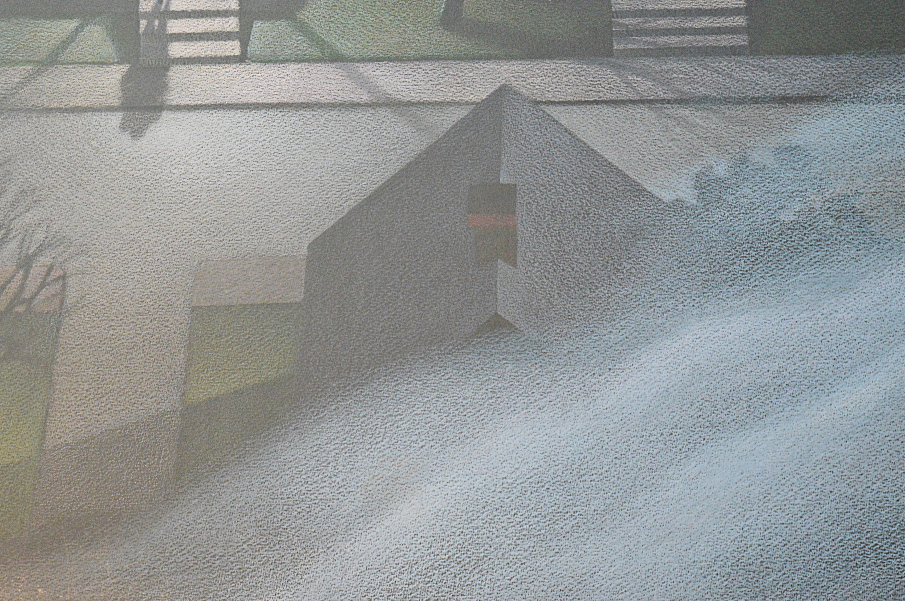 Art Werger Mixed Media on Paper Streetscape